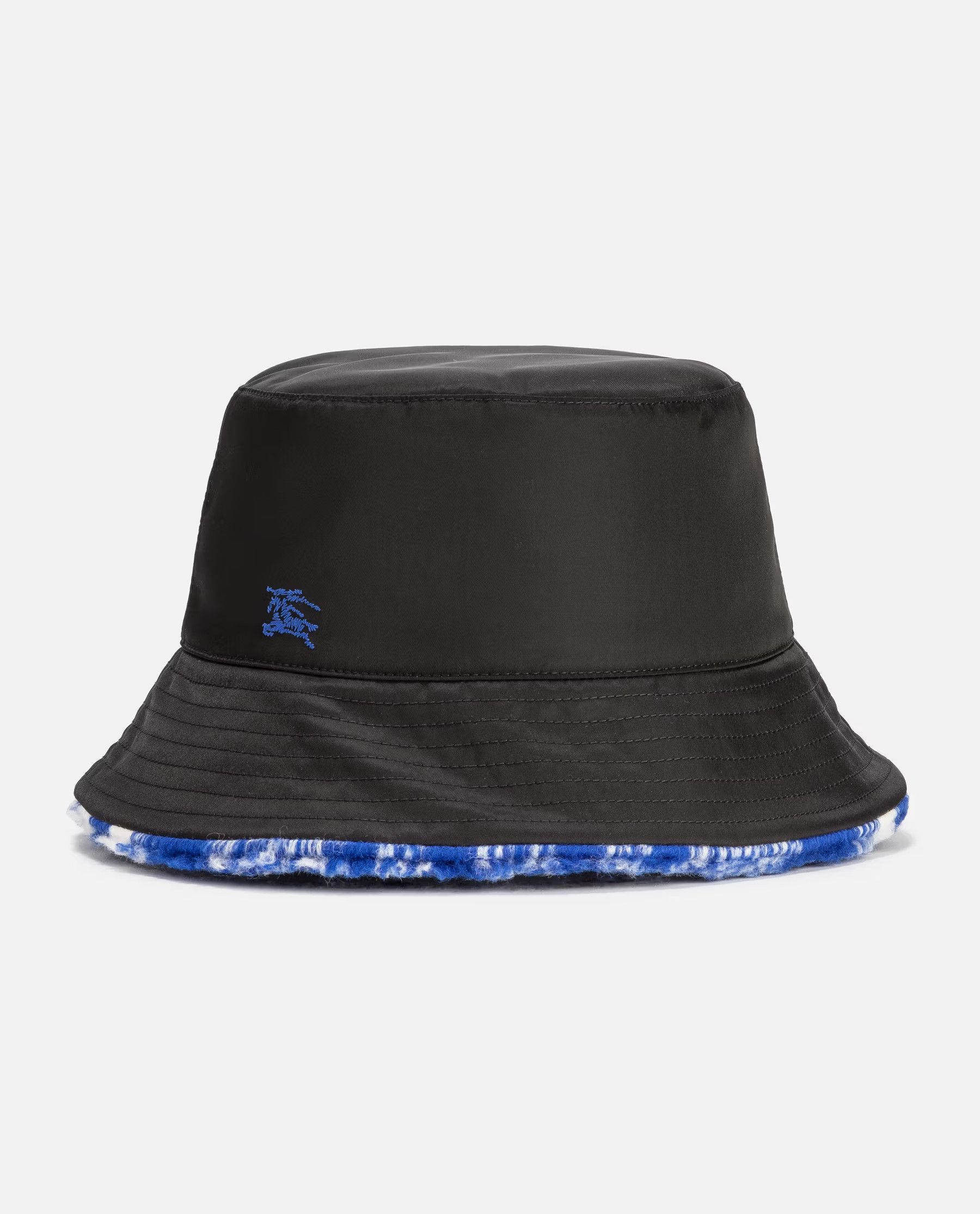 Burberry BURBERRY black blue nylon fleece check reversible