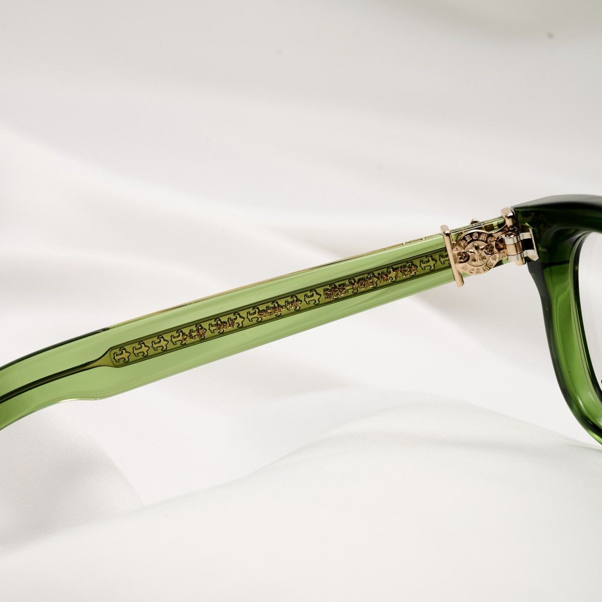 Chrome Hearts CHROME HEARTS SEE YOU IN TEA DARK OLIVE GLASSES Size ONE SIZE - 5 Thumbnail