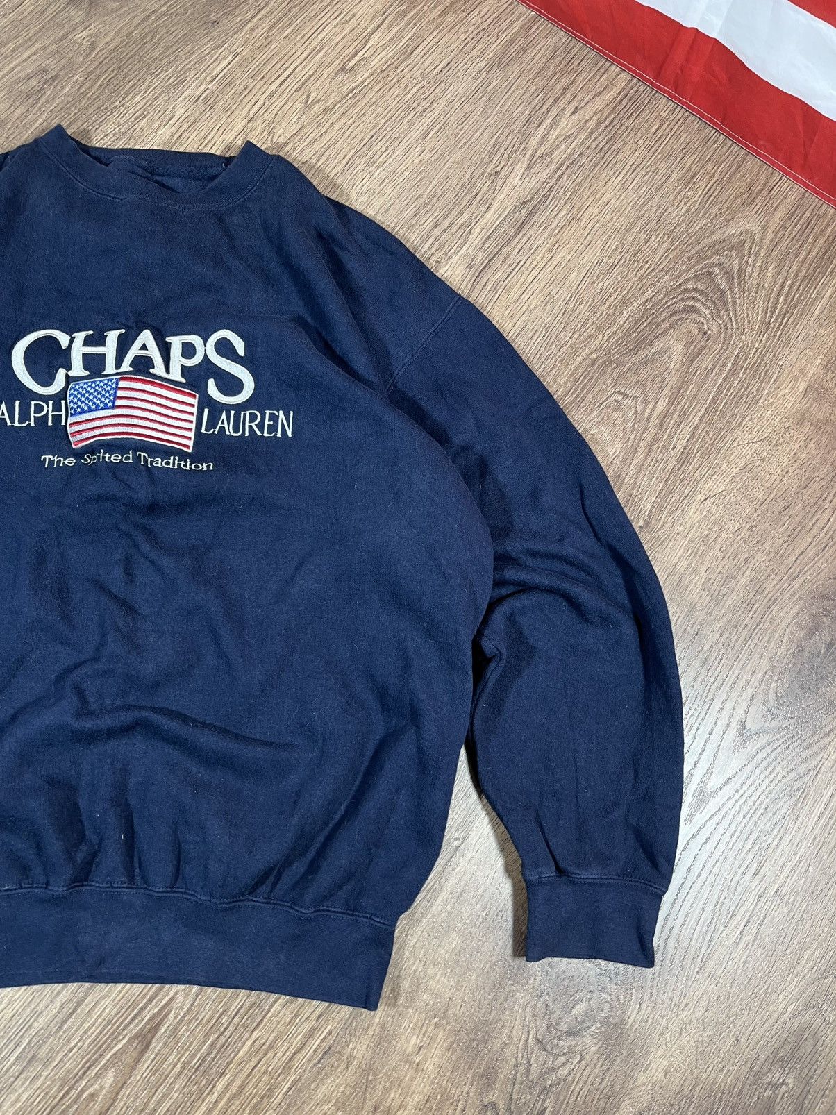 Polo Ralph Lauren Vintage Chaps Ralph Lauren Sweatshirt Big Logo American 🇺🇸 Size US L / EU 52-54 / 3 - 3 Thumbnail