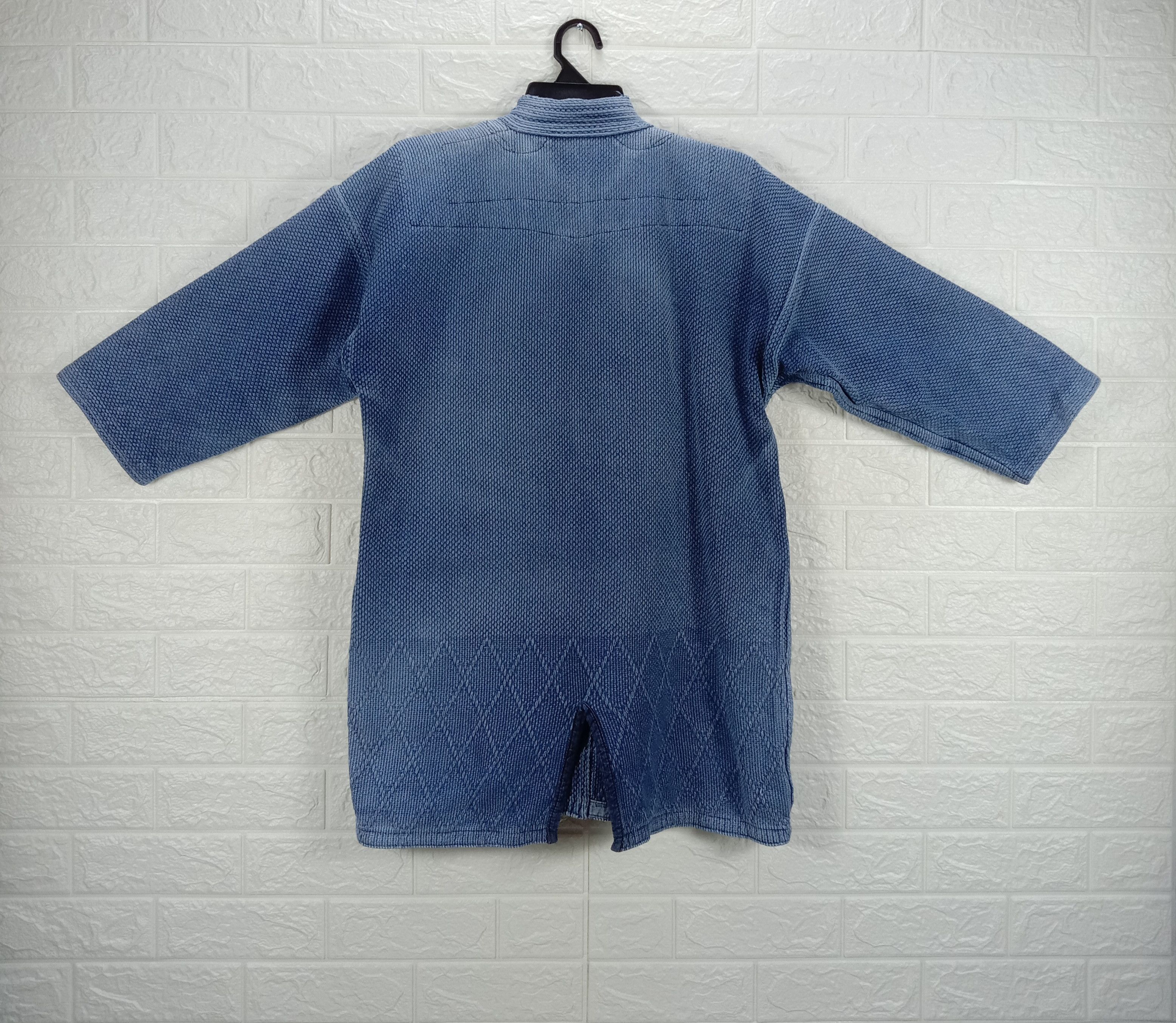 Indigo Vintage Faded Indigo Blue Kapital Style Cardigan Kimono Size US L / EU 52-54 / 3 - 5 Thumbnail