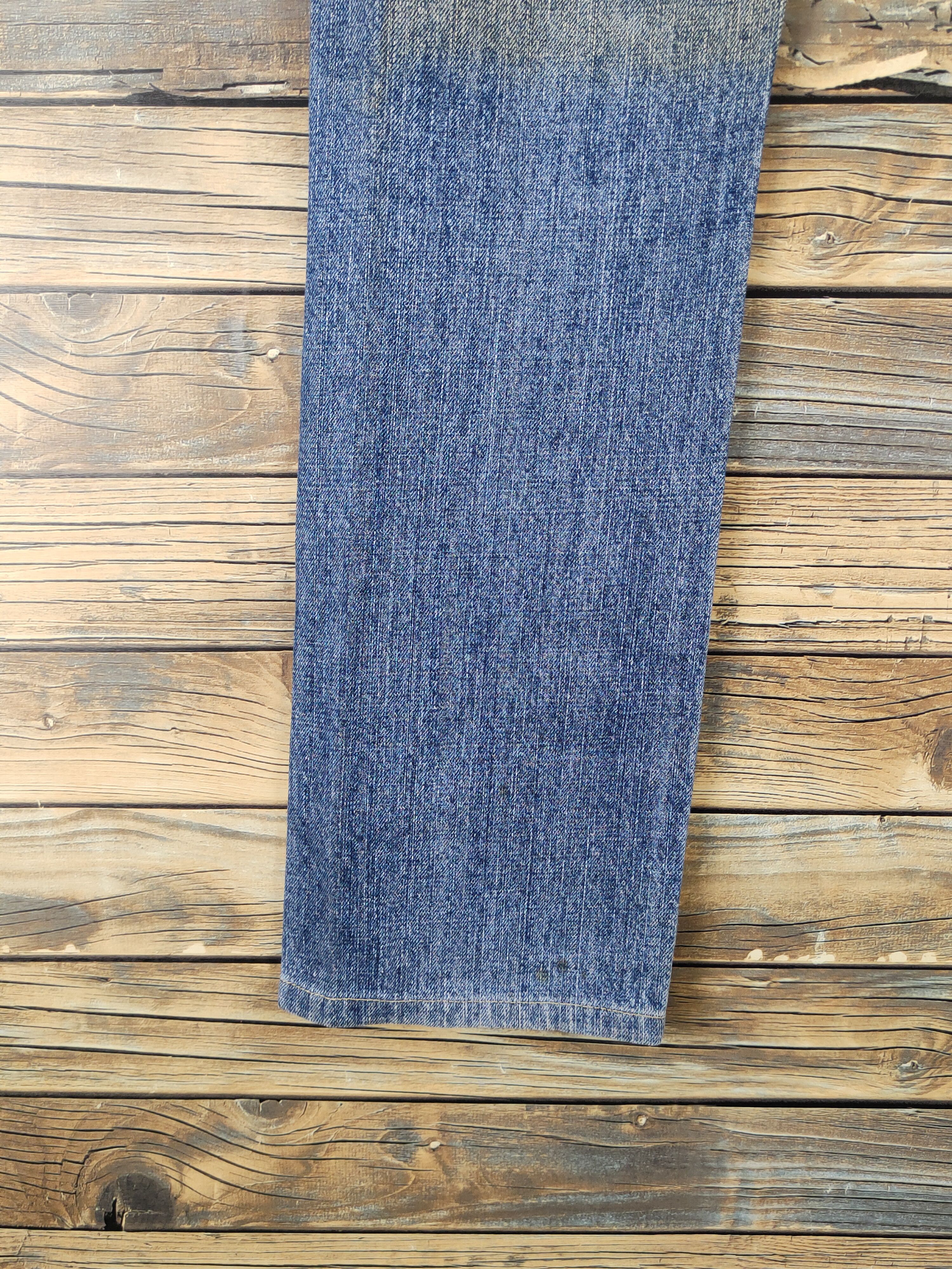 Japanese Brand Uniqlo Blue Distressed Ripped denim Jeans #W1407 Size 30" / US 8 / IT 44 - 9 Thumbnail