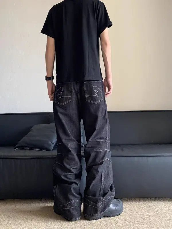 Japanese Brand Fujisawa x Kin Vintage washed loose fit straight leg jeans Size US 32 / EU 48 - 3 Thumbnail