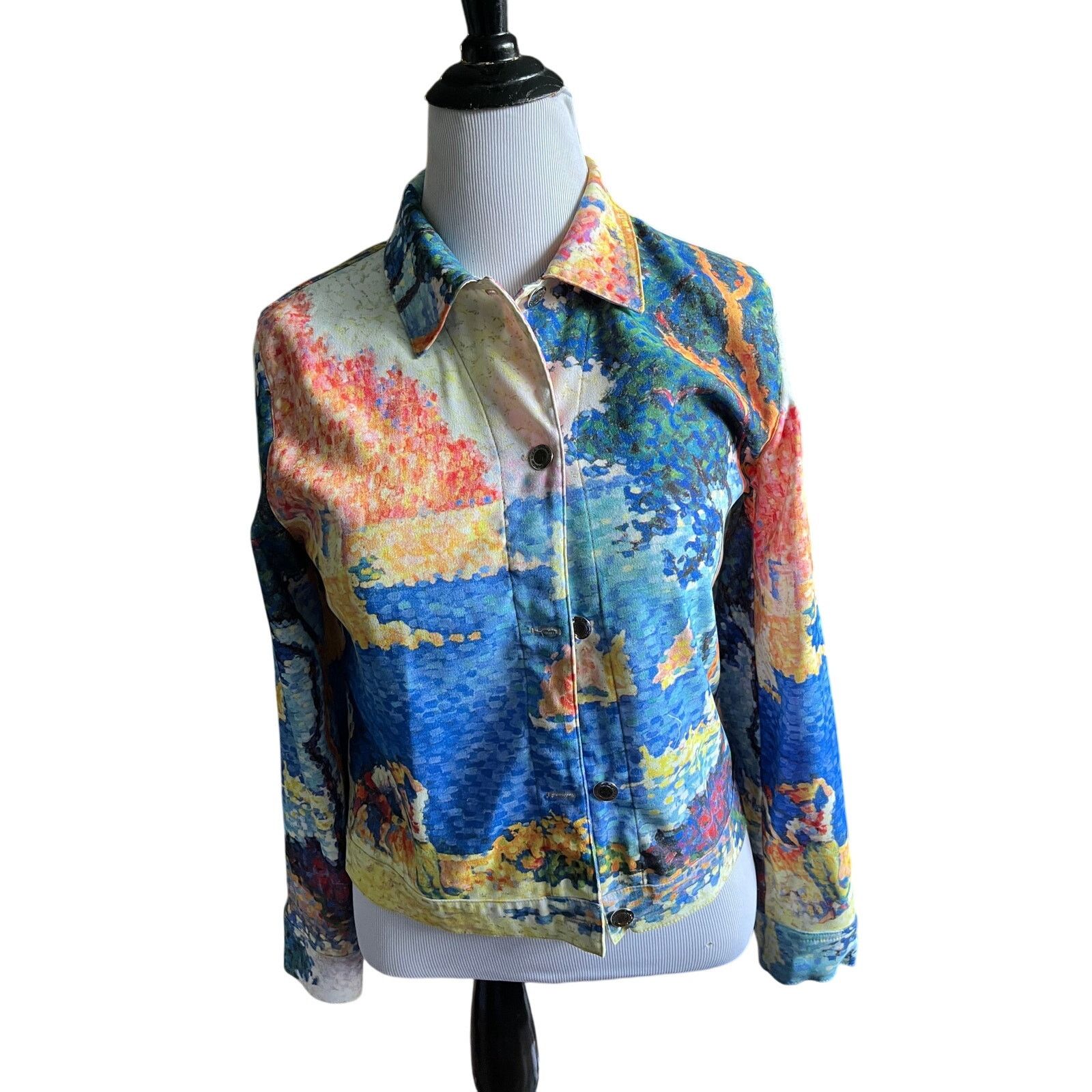Impulse Impulse California, Women Long Sleeved Button Down, Collar Size M / US 6-8 / IT 42-44 - 2 Thumbnail