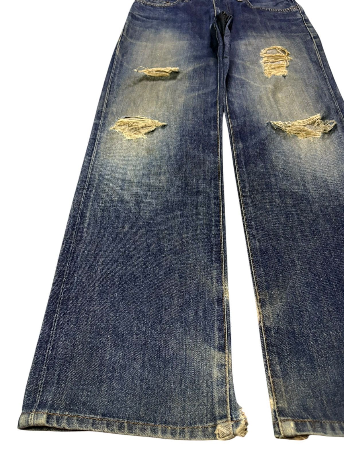 Edwin Vintage Edwin 503 Mud Wash Distressed Loose Jeans Size US 29 - 6 Thumbnail