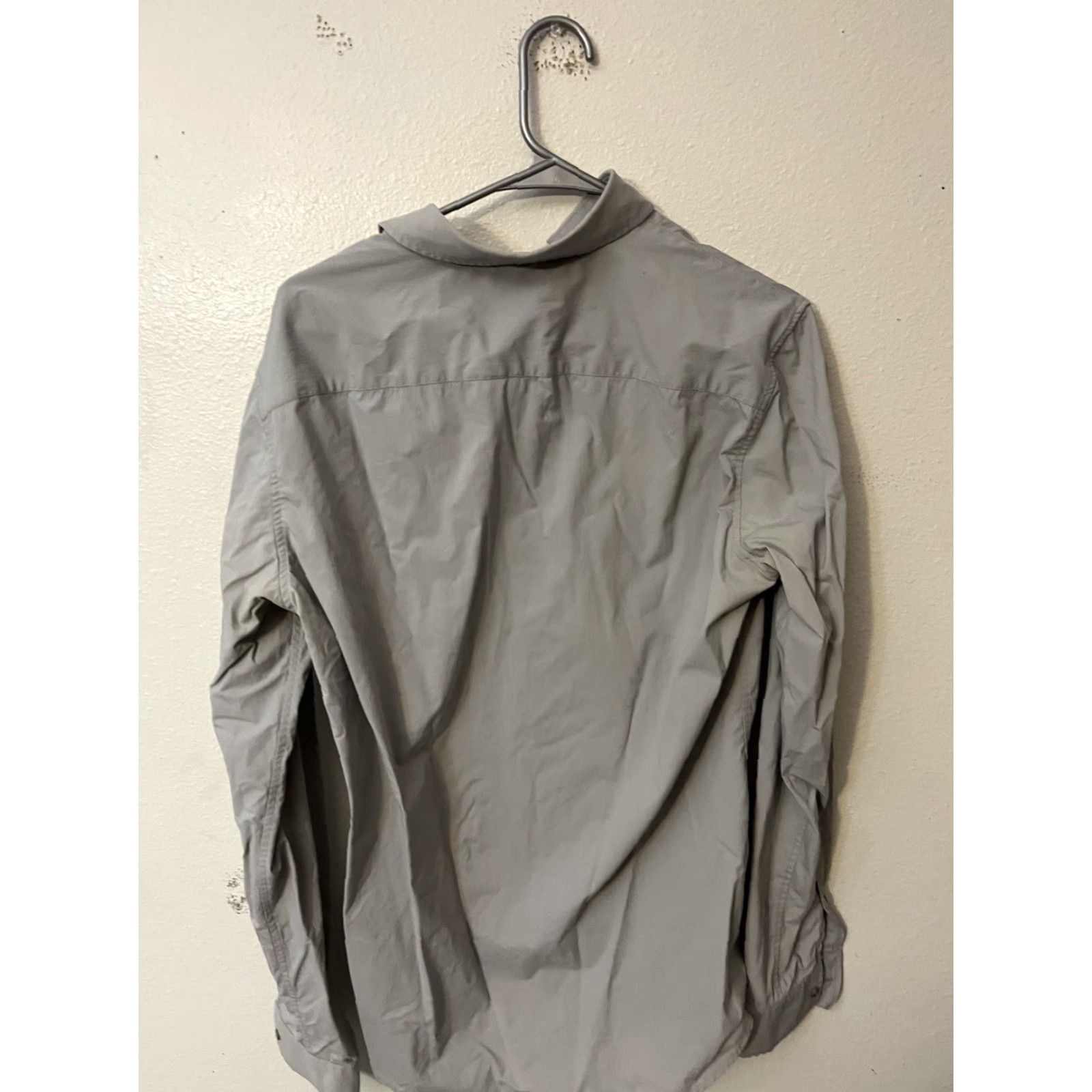 Michael Kors Michael Kors Mens Shirt M Gray Solid Slim Fit Long Sleeve Button Up Nylon Elastane Slimming Size US M / EU 48-50 / 2 - 3 Thumbnail