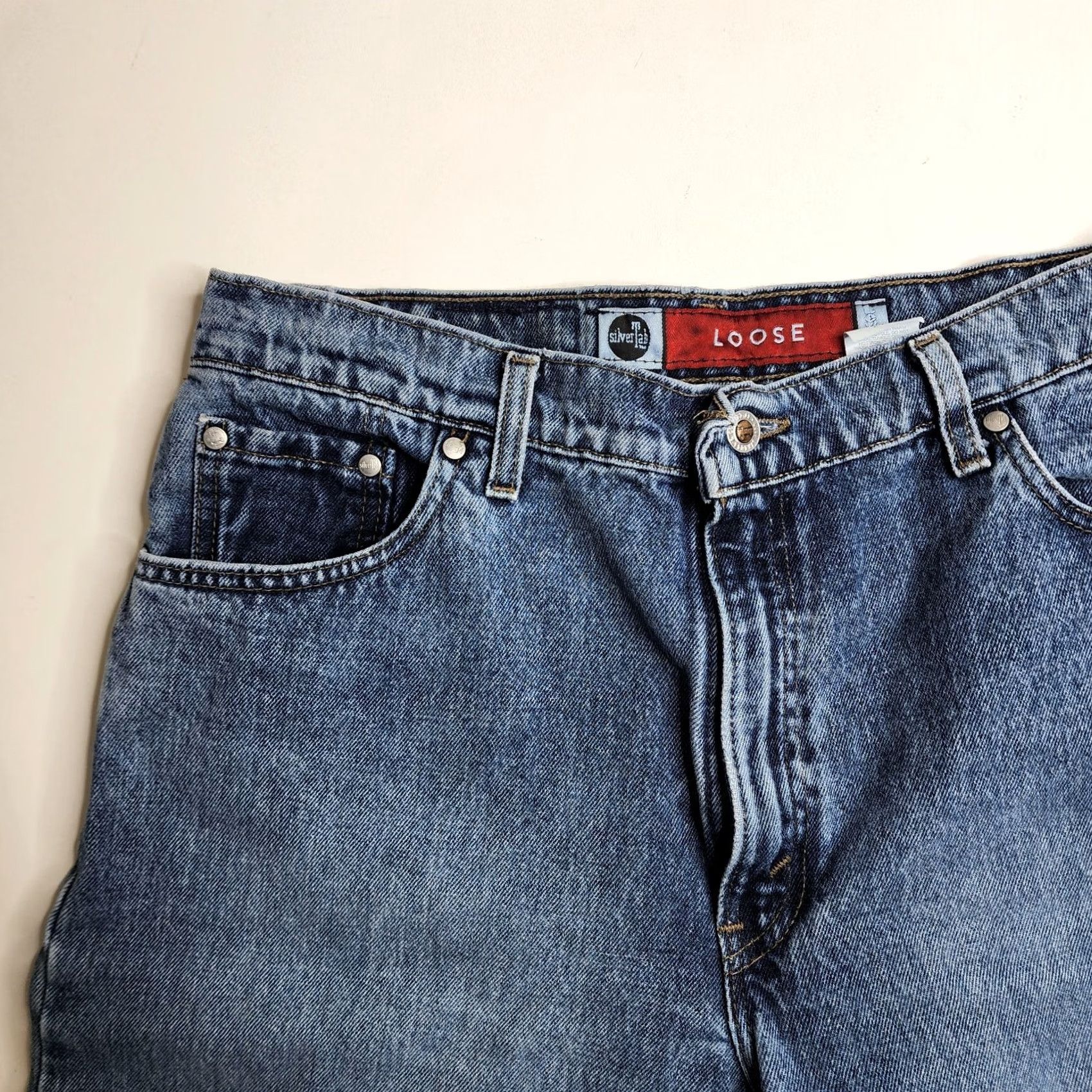 Levi's VINTAGE Levi's Silvertab Loose Denim Jeans High Rise Women's Size 14 Blue 32in WIST 31in Inseam Mens Womens Girls Size 36" / US 14 / IT 50 - 4 Thumbnail