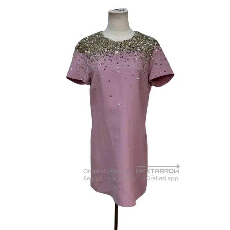 Valentino Valentino Beaded Wool Silk Top. Size US S / EU 44-46 / 1 - 1 Thumbnail