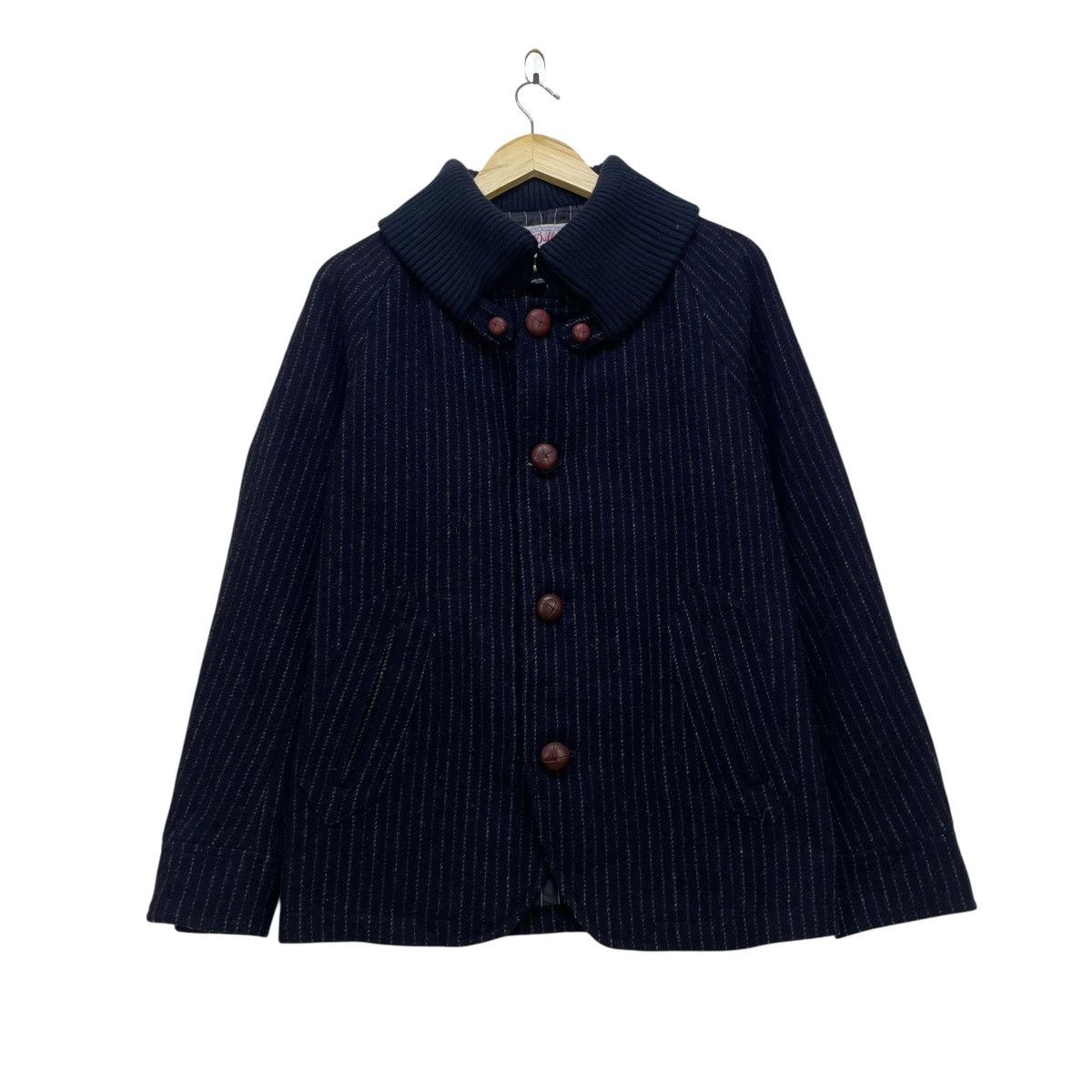 💥Vintage Woolrich Stripe Down Hikory Jacket