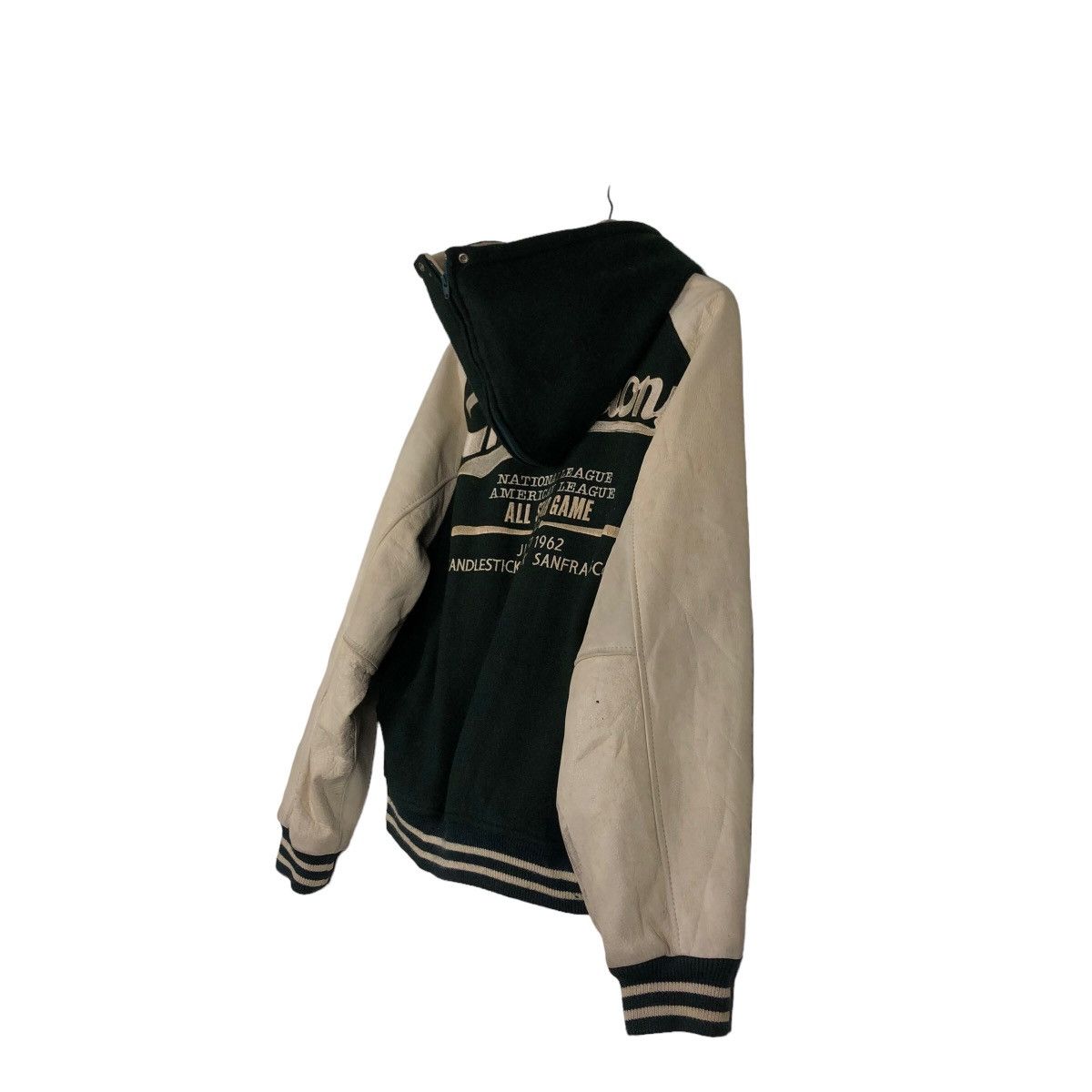 Japanese Brand 🔥Leather Jumper Stadium American National League Baseball Size US L / EU 52-54 / 3 - 11 Thumbnail