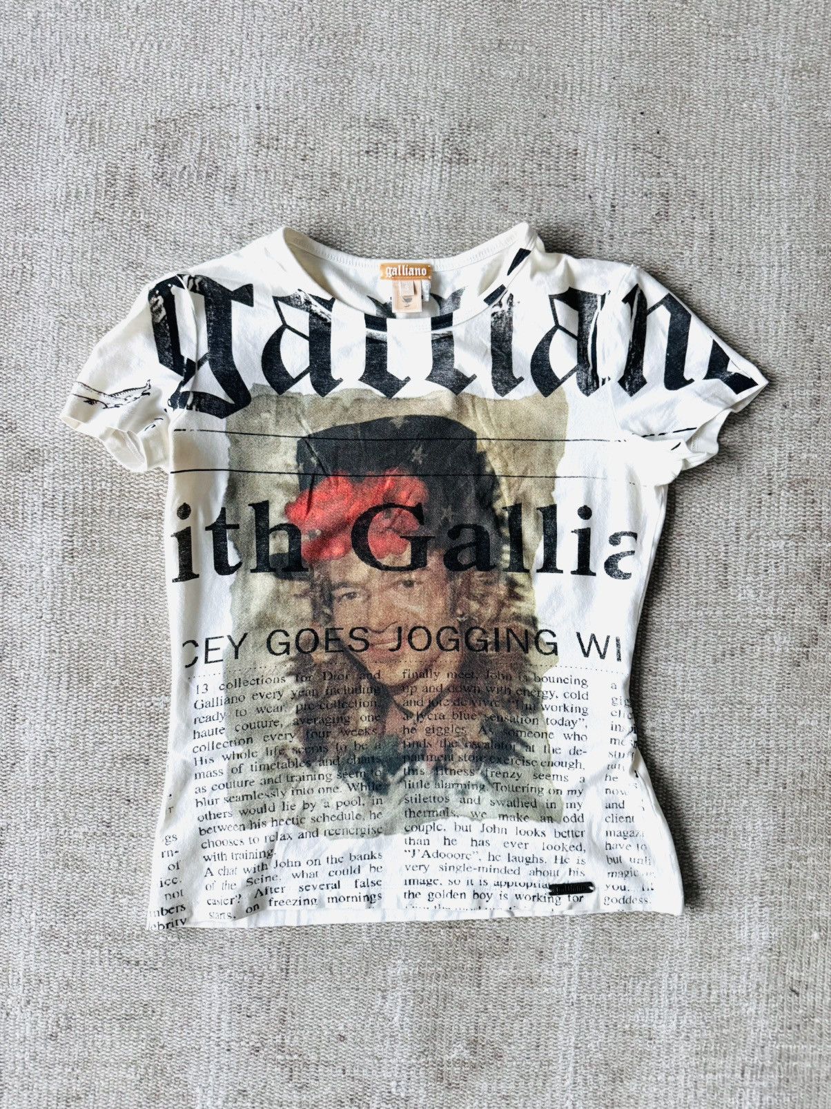 John Galliano Galliano Gazette t shirts sz small Size S / US 4 / IT 40 - 1 Thumbnail