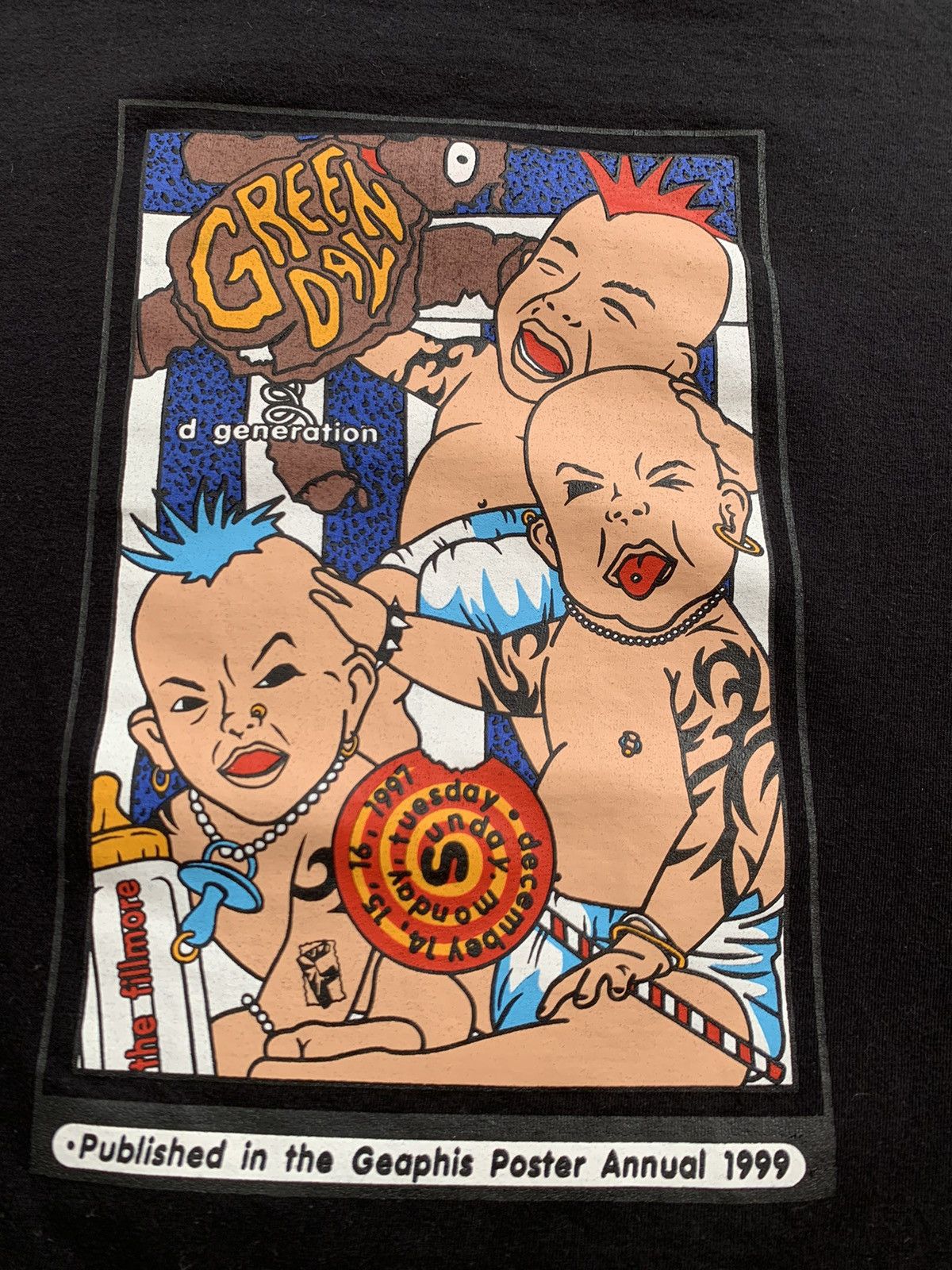 Band Tees Vintage 90s Green Day D Generation Rare Tour Tee Y2K Bootleg Size US L / EU 52-54 / 3 - 7 Thumbnail