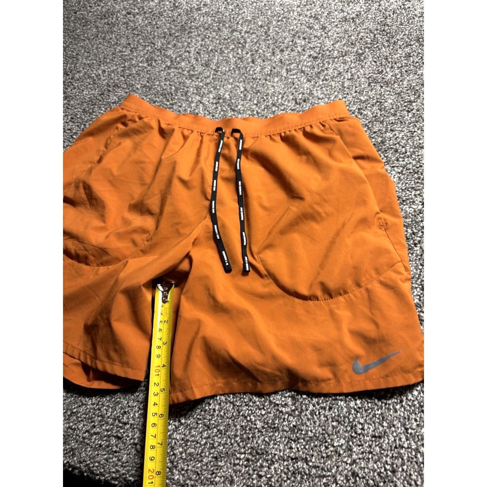 Nike Nike Flex Stride Shorts Mens Large Burnt Orange Run 2 in 1 Lined Brief CJ5459 Size US 33 - 4 Thumbnail