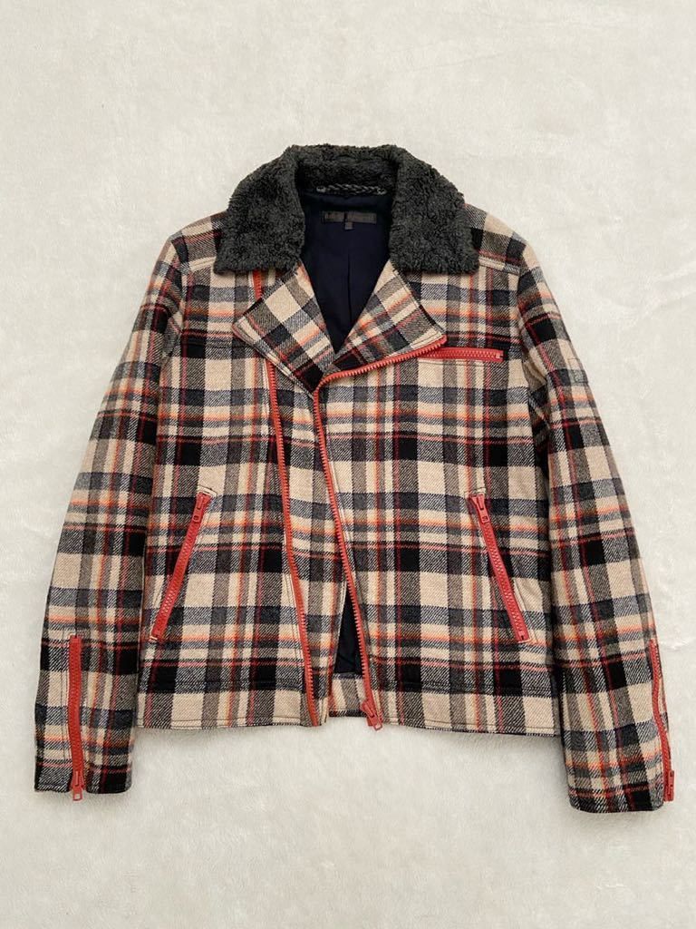 Veronique Branquinho Wool rider jacket.Like Dries van Noten or ann Demeulemeester Size US M / EU 48-50 / 2 - 1 Thumbnail
