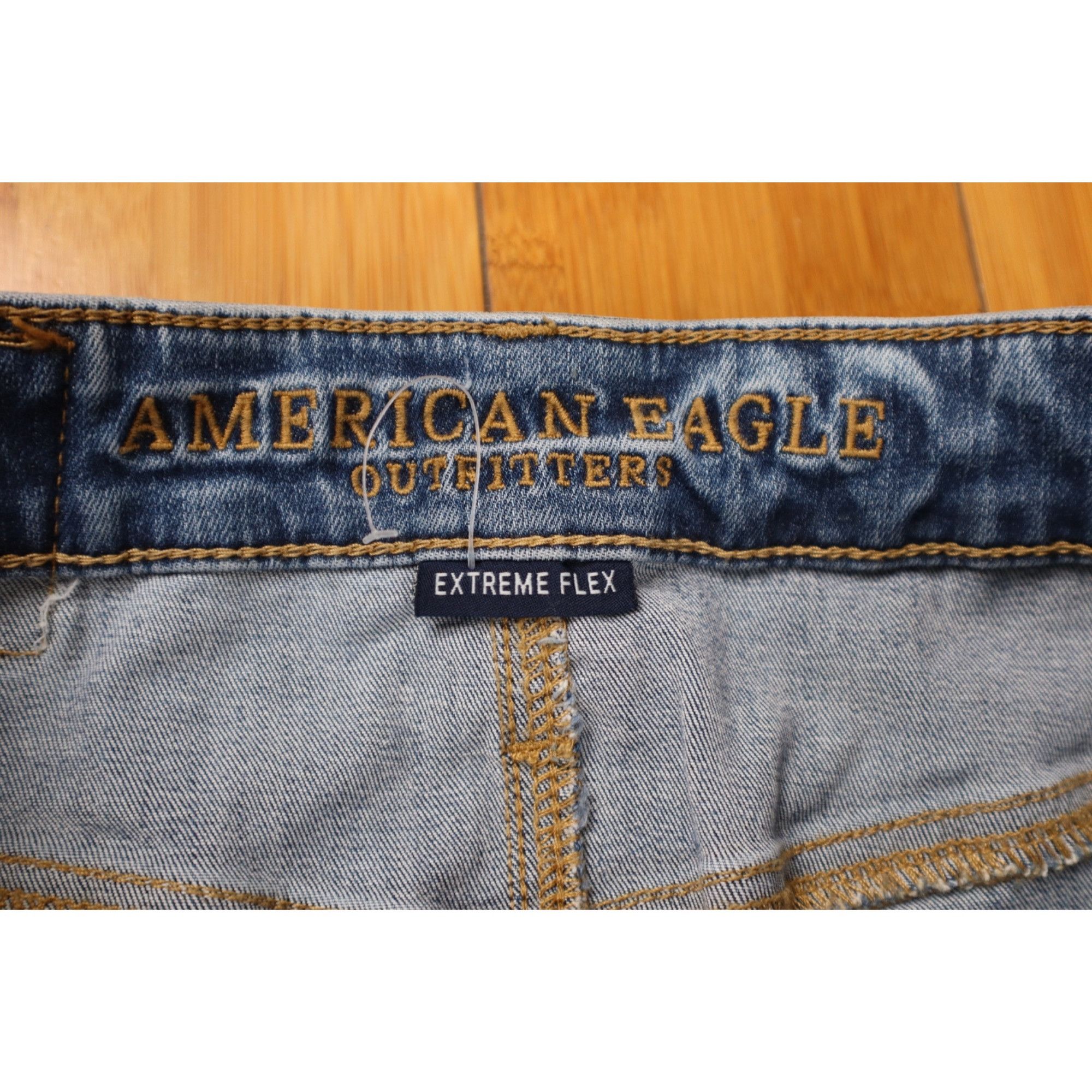 American Eagle Outfitters American Eagle Extreme Flex Jeans 28x34 Distressed Studio Wa Size 28" / US 6 / IT 42 - 4 Thumbnail
