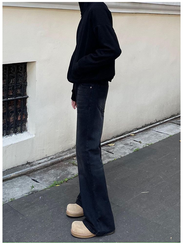Japanese Brand × Jean Retro loose micro flared high street jeans Size US 30 / EU 46 - 4 Thumbnail