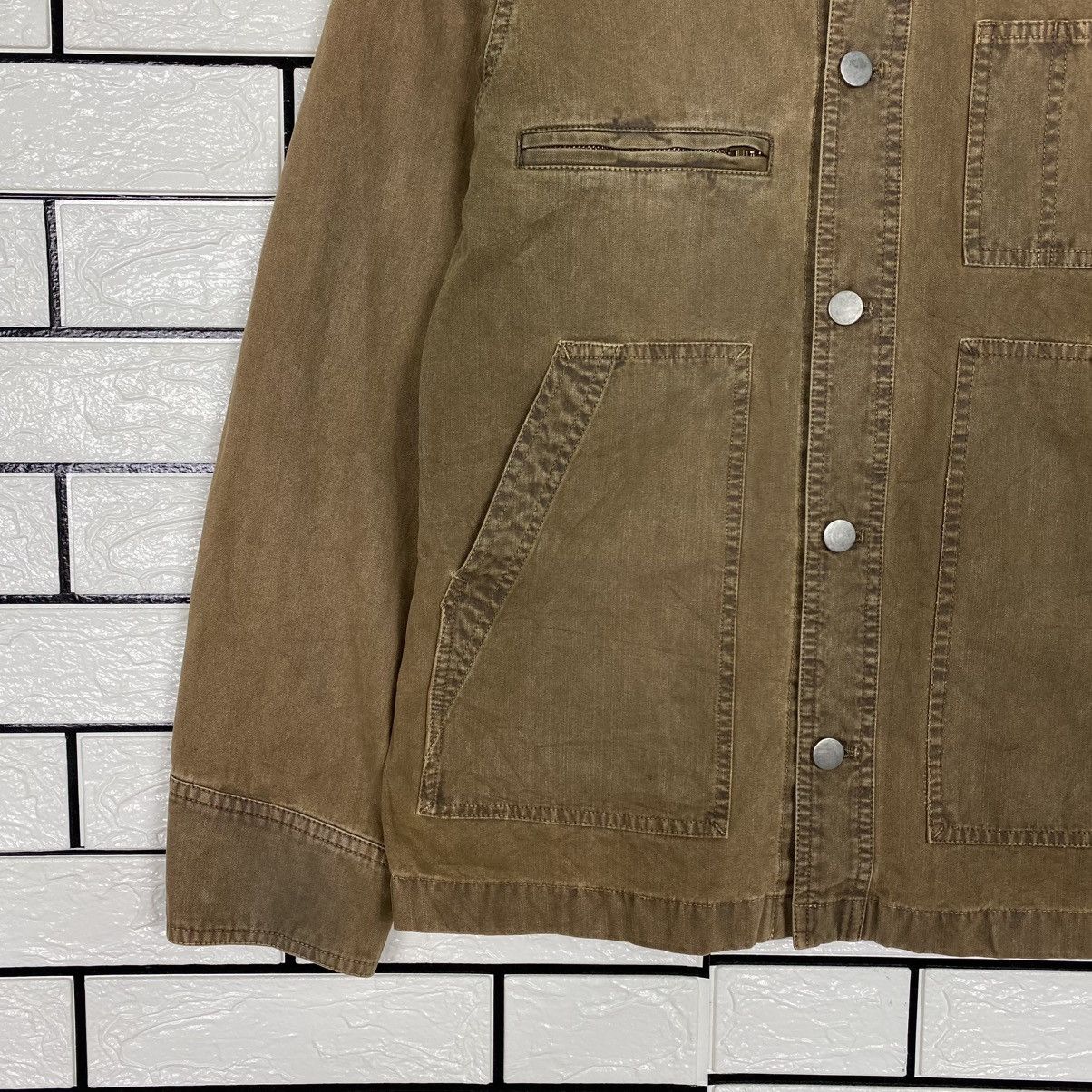 Japanese Brand 📌Vintage Hickory Chore Jacket Majestic Lagon Issey Miyake Size US M / EU 48-50 / 2 - 5 Thumbnail