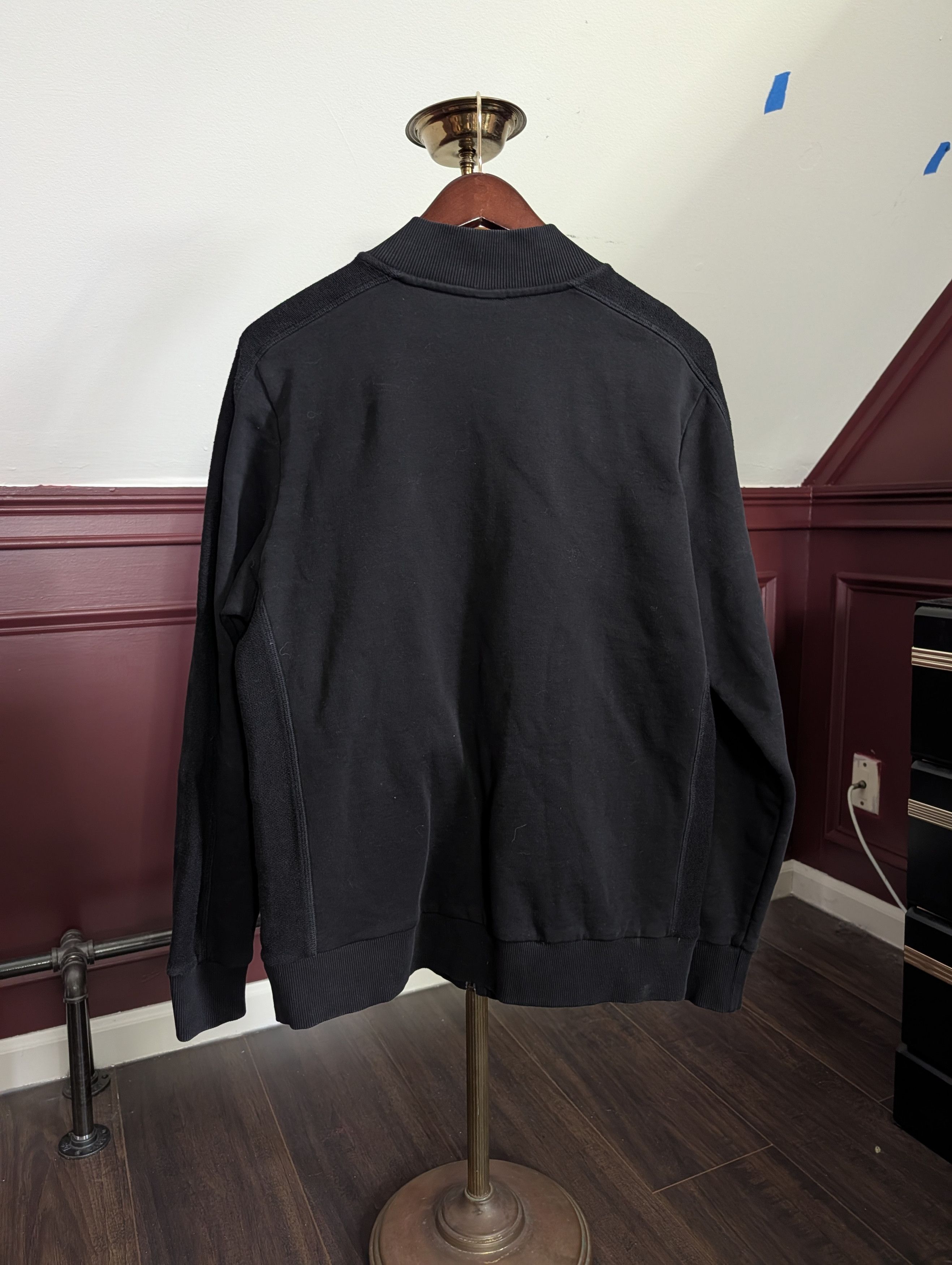 Oakley Black reverse terry logo print zip-up bomber sweatshirt Size US M / EU 48-50 / 2 - 10 Thumbnail