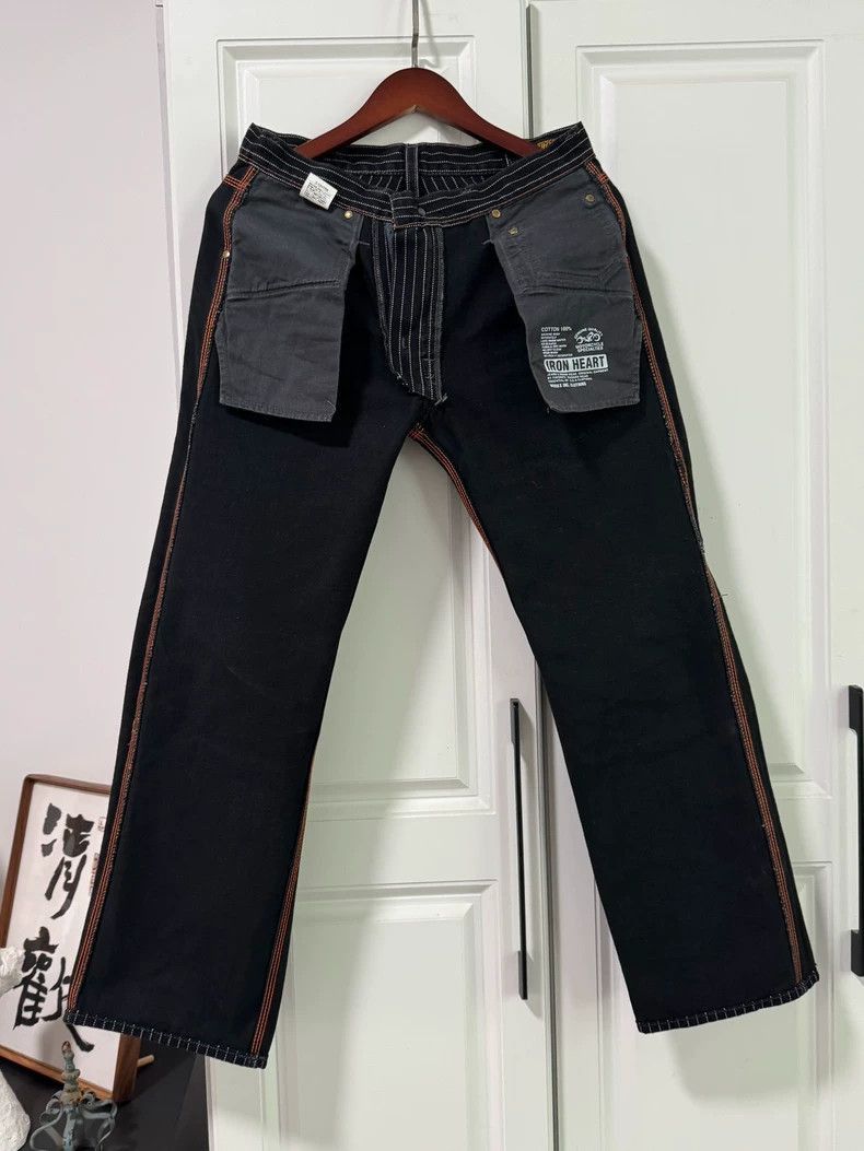 Other Iron heart 814 heavy discharge overalls -DMC-2508 Size US 31 - 6 Thumbnail