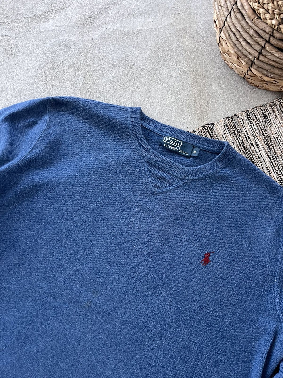 Polo Ralph Lauren Vintage Polo Ralph Lauren Blue Avantgarde Y2K Sweatshirt Size US M / EU 48-50 / 2 - 5 Thumbnail
