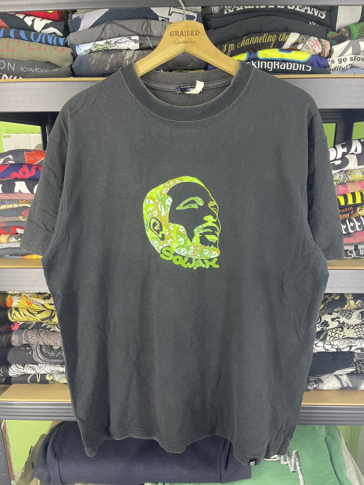 Vintage Vintage Soljah Streetwear Face Design Shirt Tee Size US L / EU 52-54 / 3 - 1 Thumbnail