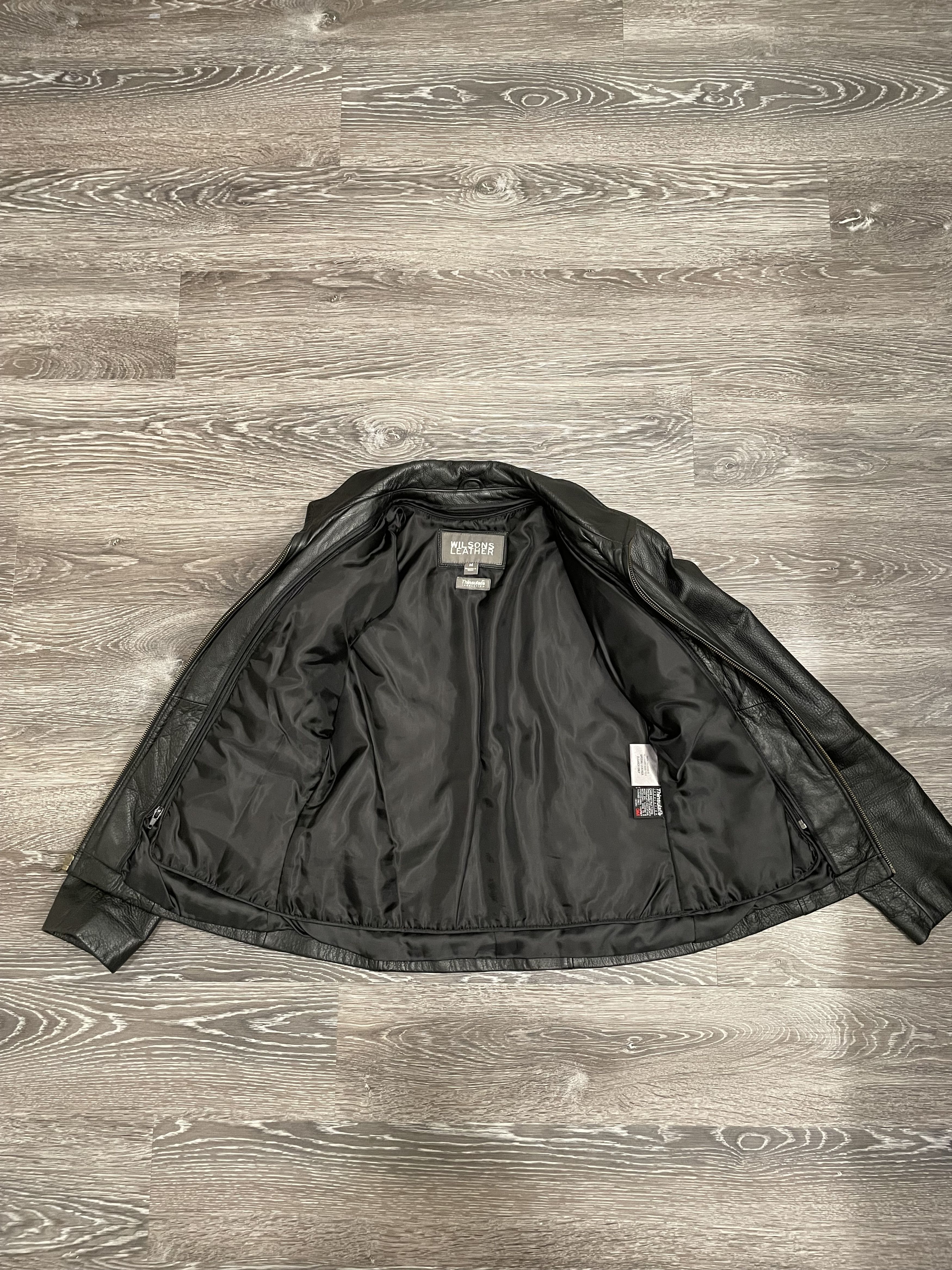 Wilsons Leather Black leather jacket Size M / US 6-8 / IT 42-44 - 3 Thumbnail