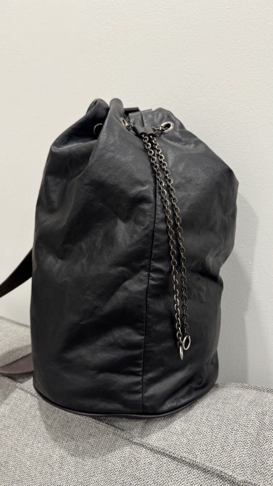 Jean Paul Gaultier Rare🔥 Jean Paul Gaultier Homme Crossbody Drawstring Bag Size ONE SIZE - 9 Thumbnail