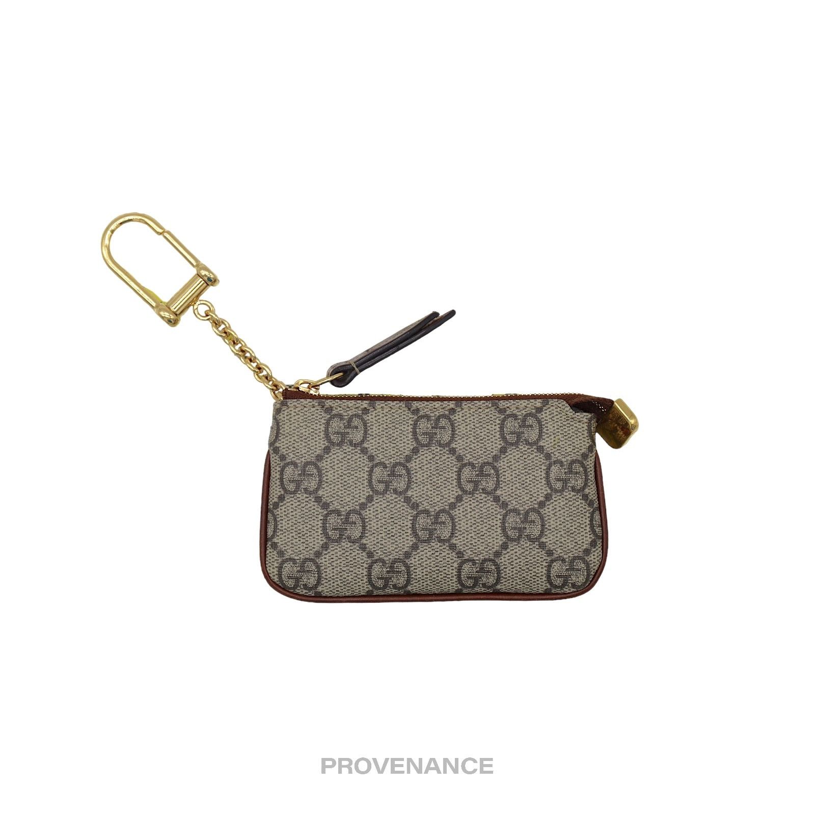 Gucci 🔴 Gucci Key Pouch Cles - GG Supreme Brown Size ONE SIZE - 2 Thumbnail