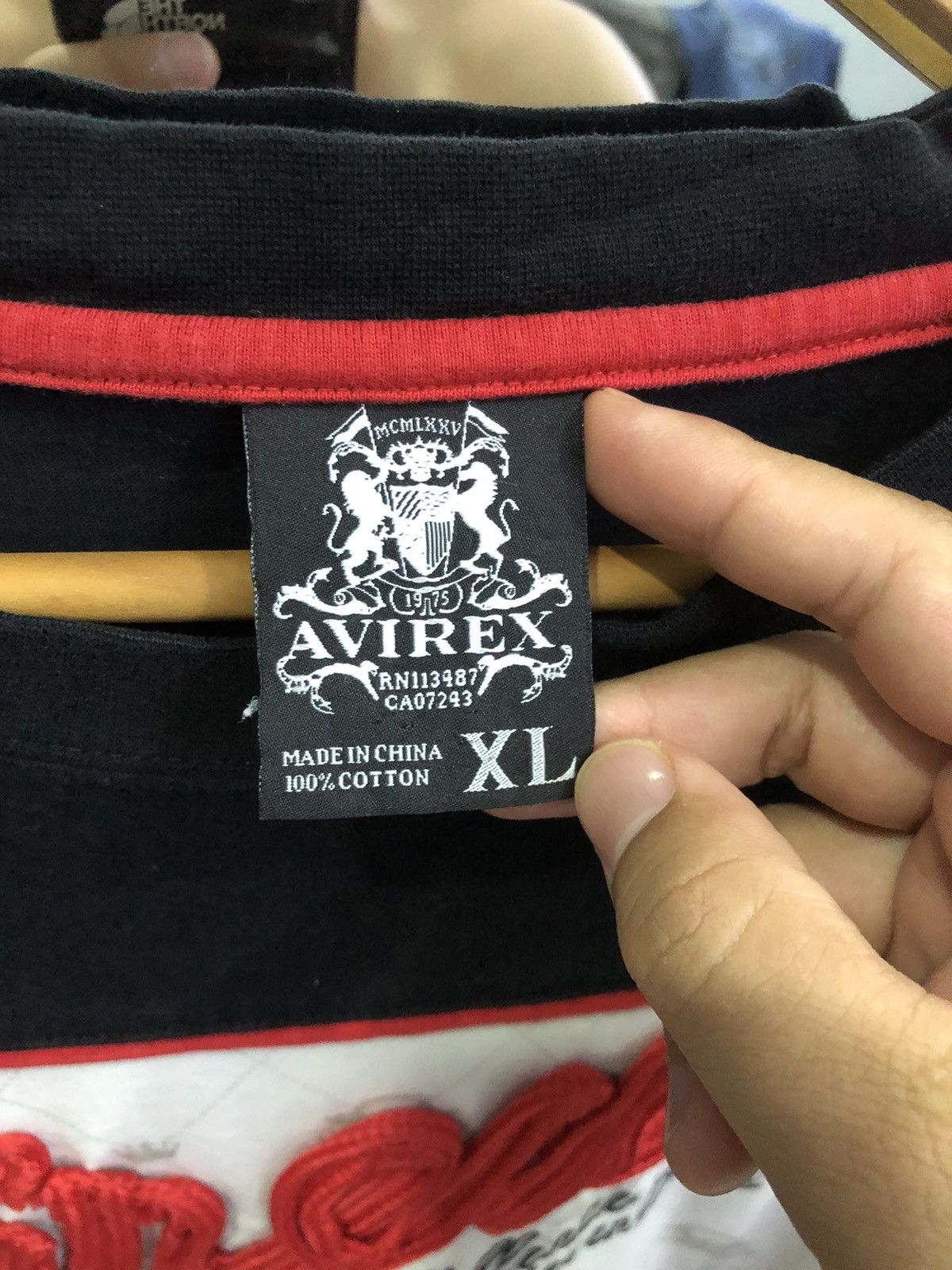 Avirex Vintage Y2K AVIREX 3D Rope Logo Panel Tee Black XL Size US XL / EU 56 / 4 - 7 Thumbnail
