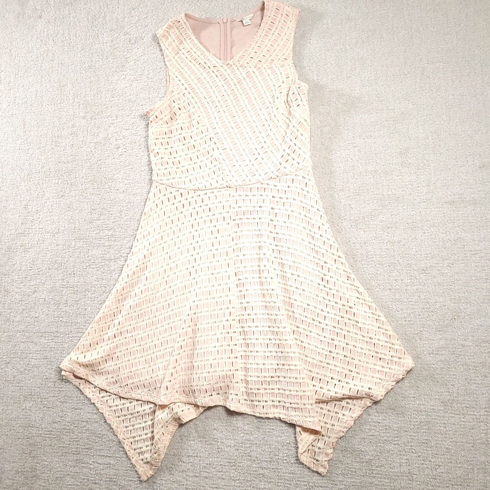 Vintage VINTAGE? No — Cato Dress Women's 10 Blush Pink Lined Shift Sleeveless Zip Size L / US 10 / IT 46 - 2 Thumbnail