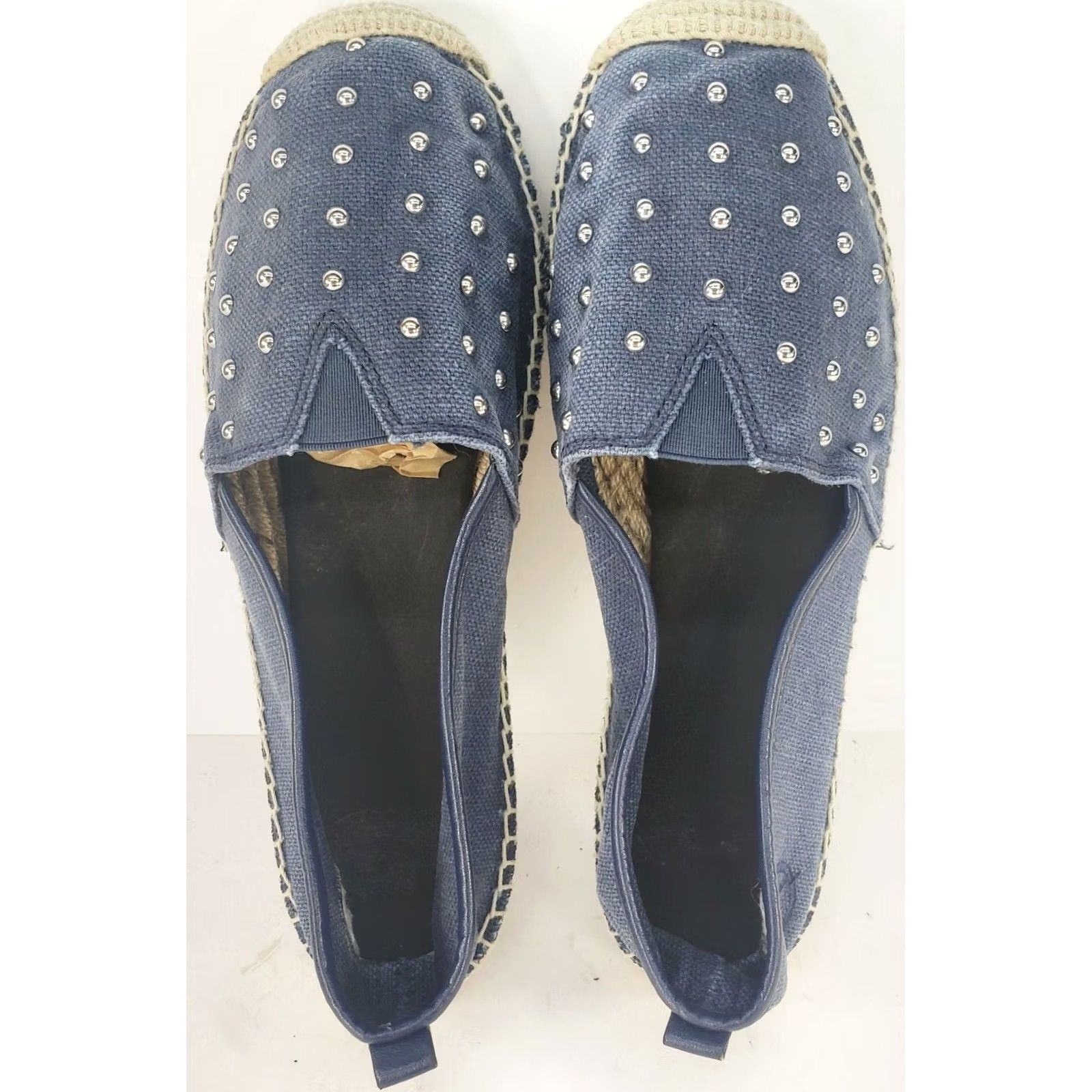 Michael Kors Michael Kors Women's Denim Espadrille Flats 6.5 Blue Denim Studded Flat Womens Size US 7 / IT 37 - 7 Thumbnail