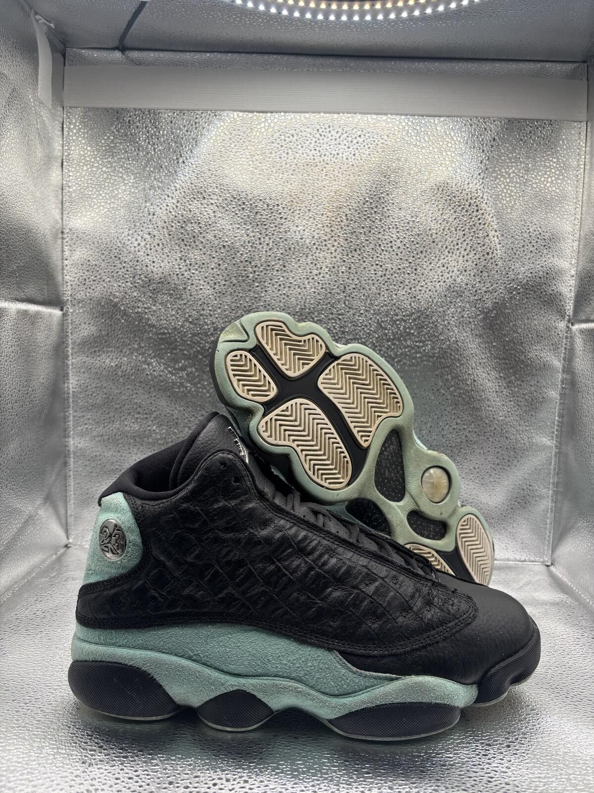Jordan Brand Air Jordan 13 black island green Size US 9 / EU 42 - 1 Thumbnail