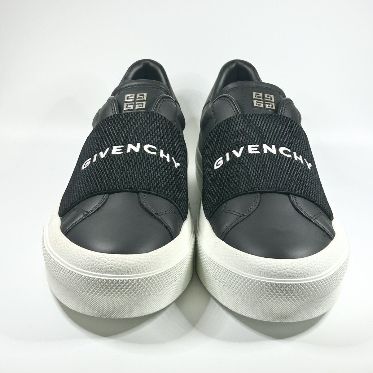 Givenchy New Givenchy City Court Leather Sneakers Black 42EU/9US Size US 9 / EU 42 - 2 Thumbnail