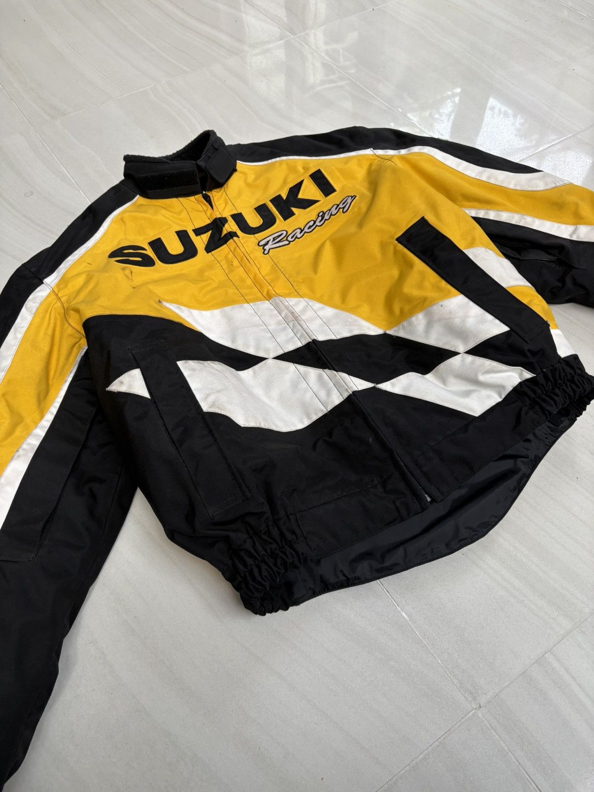 Vintage YELLOW AND BLACK SUZUKI YOSHIMURA MOTORCYCLE JACKET Size US XL / EU 56 / 4 - 2 Thumbnail