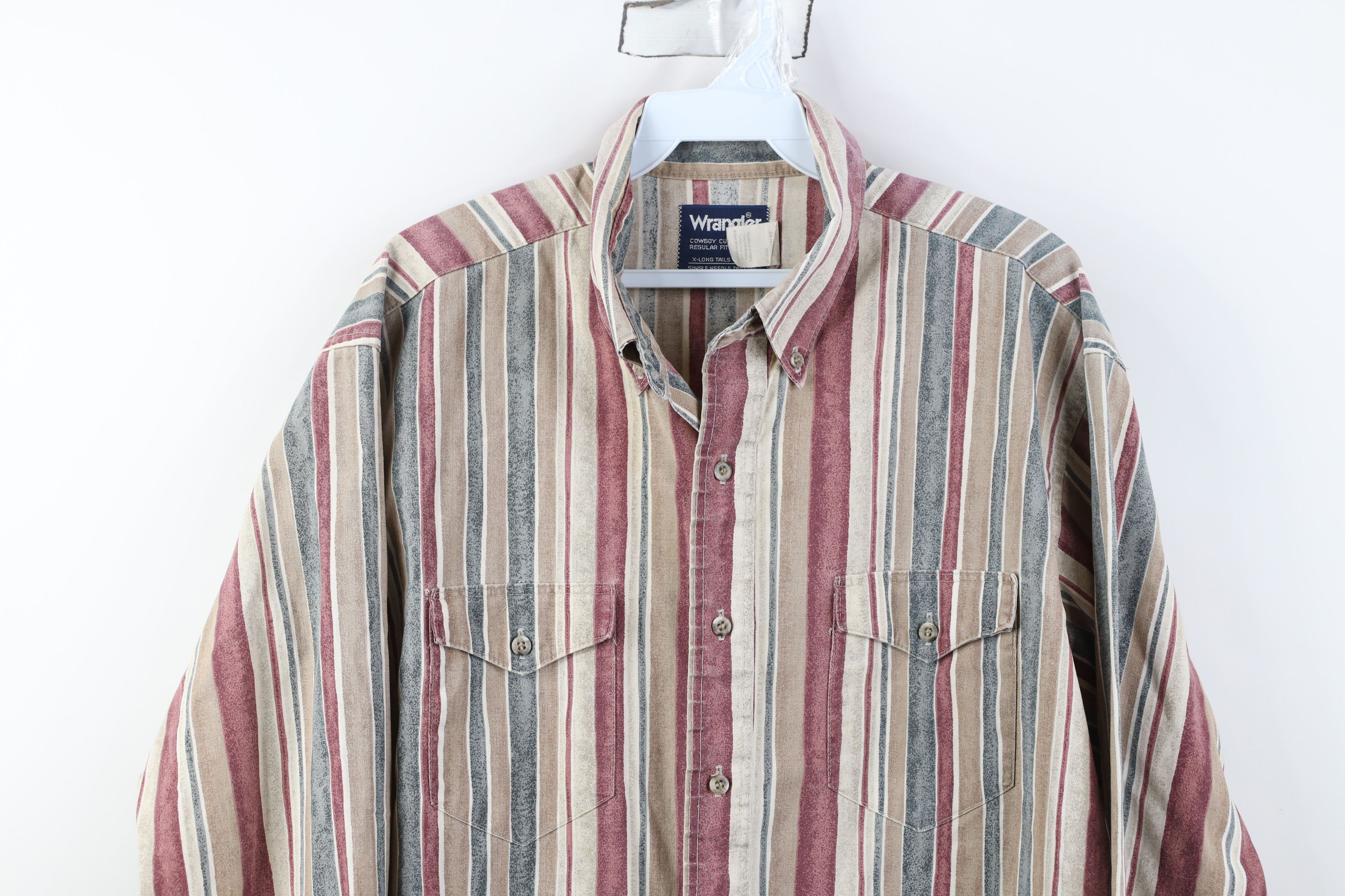 Wrangler Vintage 90s Wrangler Brushpopper Western Button Down Shirt Size US M / EU 48-50 / 2 - 2 Thumbnail