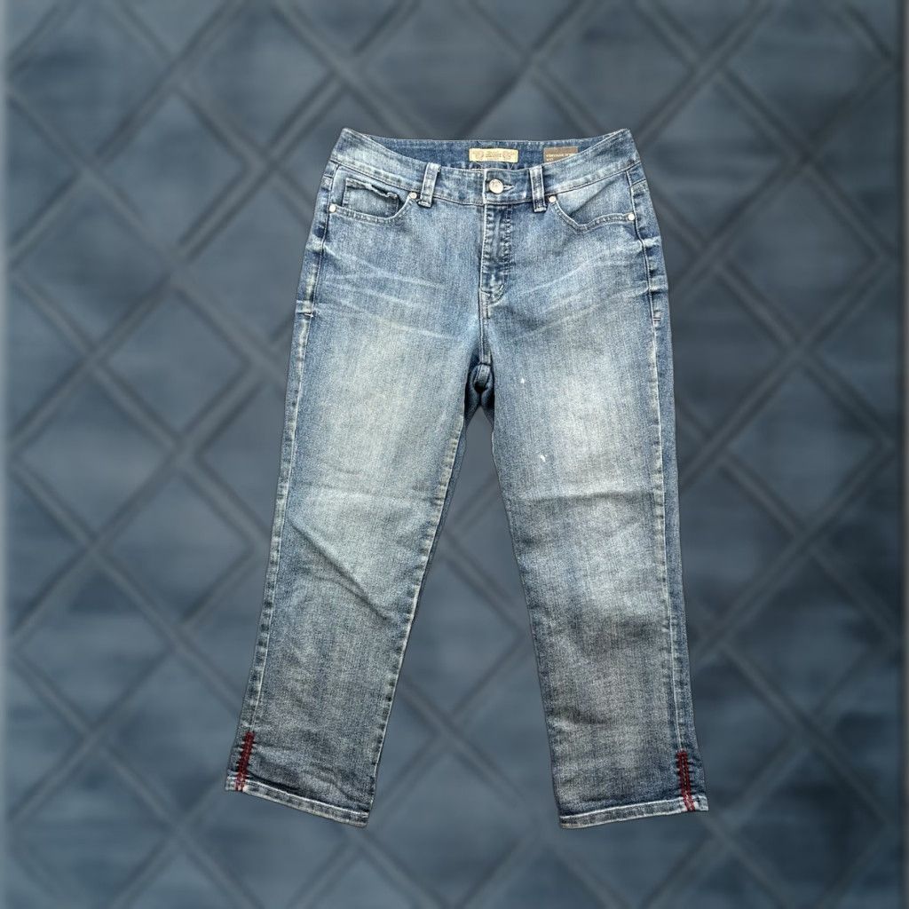 Nine West Nine West Jeans Skinny Denim 5-Pocket Blue 28x23 Regular Fabric Stone Wash Womens Size 4 XS? Size 27" / US 4 / IT 40 - 1 Thumbnail