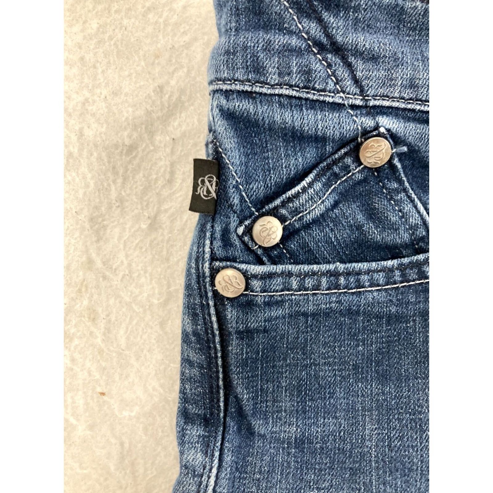 Vintage Rock & Republic Kasandra Jeans Bootcut Dark Blue 28 Women Mid Rise Stretch Denim 5-Pocket Regular 32in Inseam Womens Size 28" / US 6 / IT 42 - 7 Thumbnail