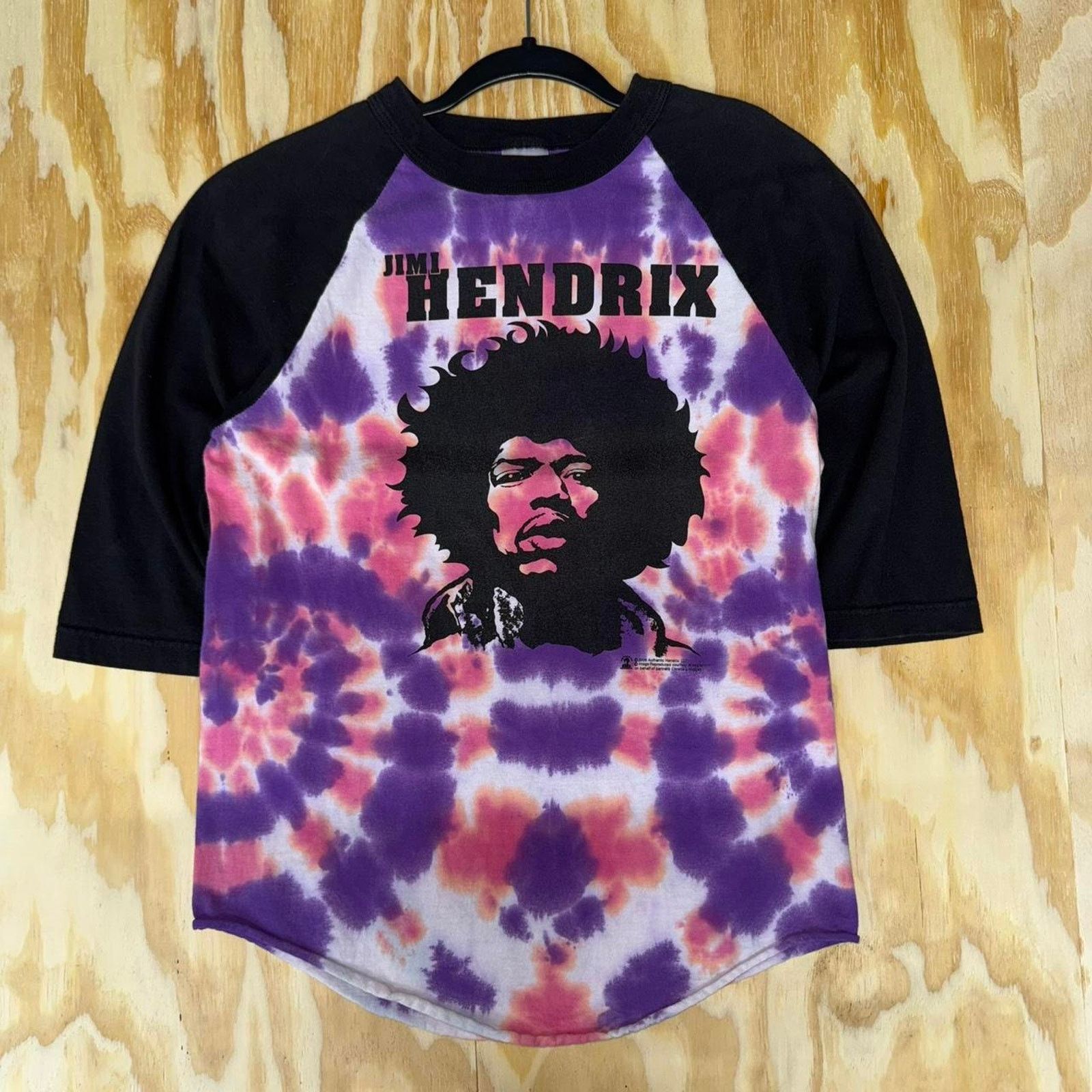 AAA Vintage y2k jimi hendrix trippy 00s tie dye baseball t-shirt Size US S / EU 44-46 / 1 - 1 Thumbnail
