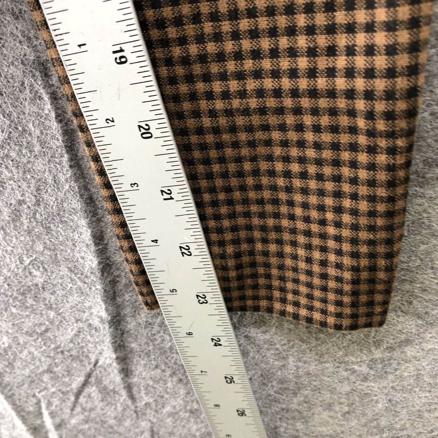 J. Jill J. Jill Ponte Leggings Womens XSP Tan Black Check Plaid Dark Academia Put On Elastic Waist Knit Ponte Leggings Womens XSP Size 26" / US 2 / IT 38 - 7 Thumbnail