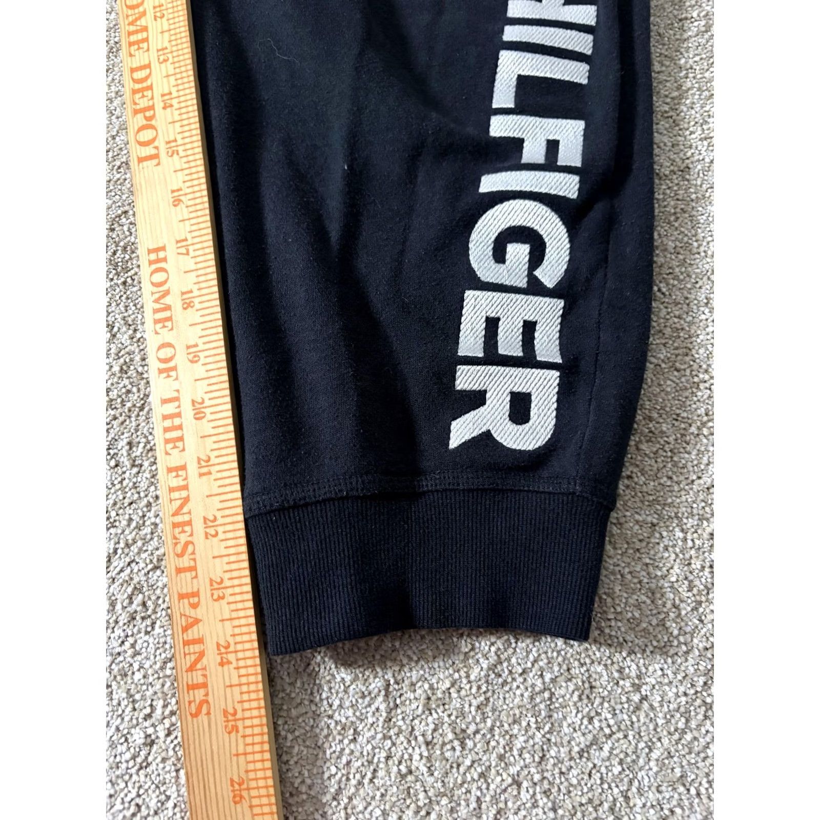 Tommy Hilfiger Tommy Hilfiger Sport Jogger Sweatpants Mens XL Black Pockets Drawstring Size US 36 / EU 52 - 3 Thumbnail