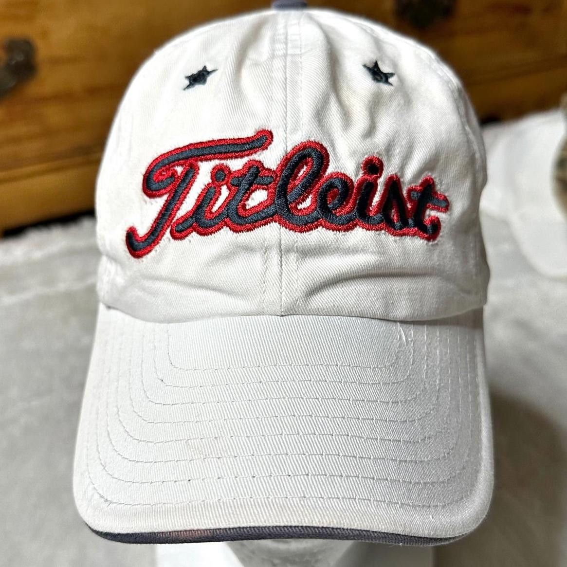 Titleist Titleist Golf Hat White Adjustable Embroidered Logo Cap Size ONE SIZE - 3 Thumbnail
