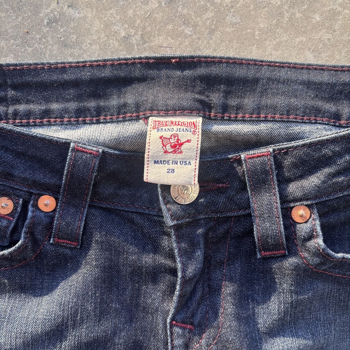 True Religion True Religion Dark Wash Bootcut Denim Size US 28 / EU 44 - 2 Thumbnail