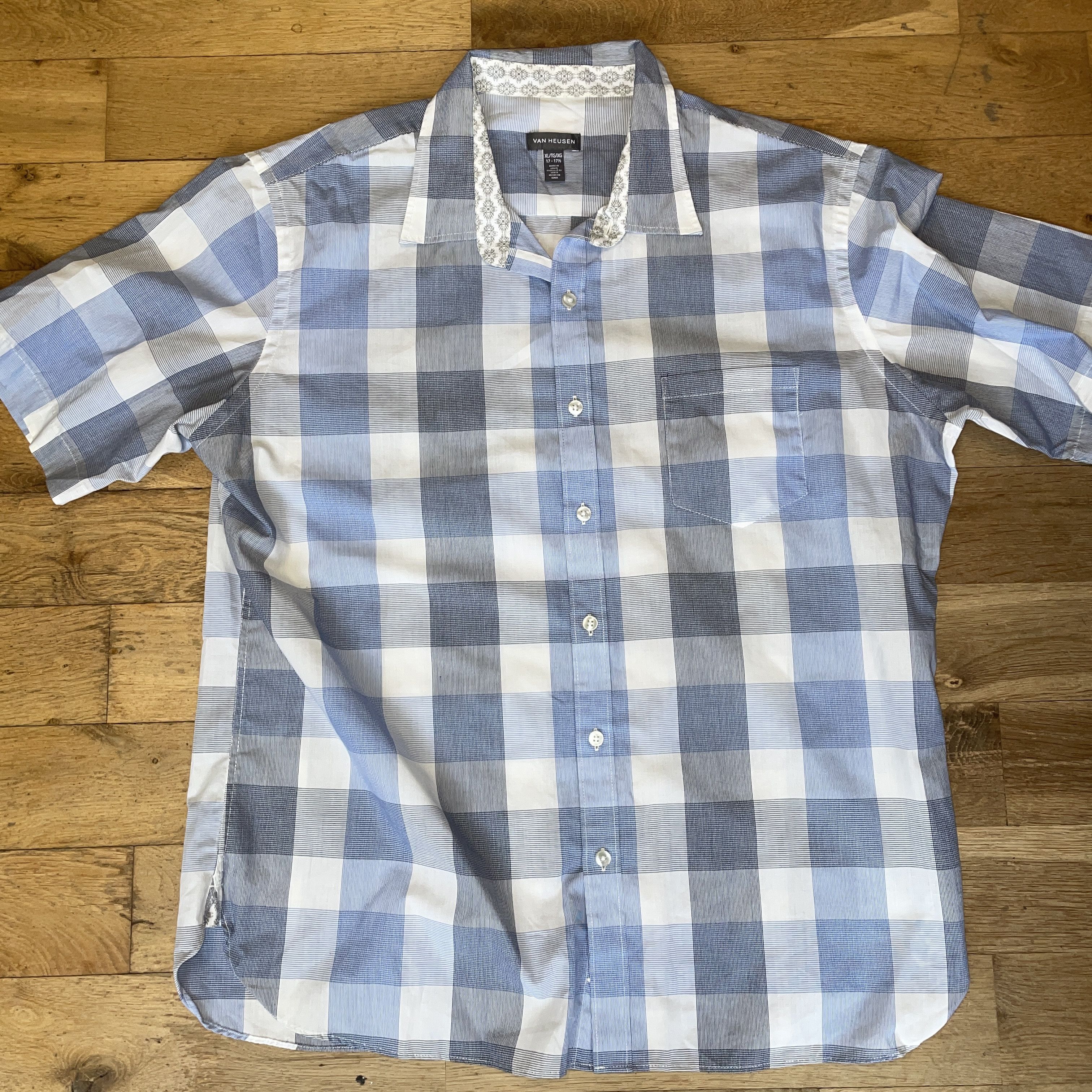 Van Heusen Van Heusen Men's Elegant Check Shirt Cotton Size XL Size US XL / EU 56 / 4 - 1 Thumbnail