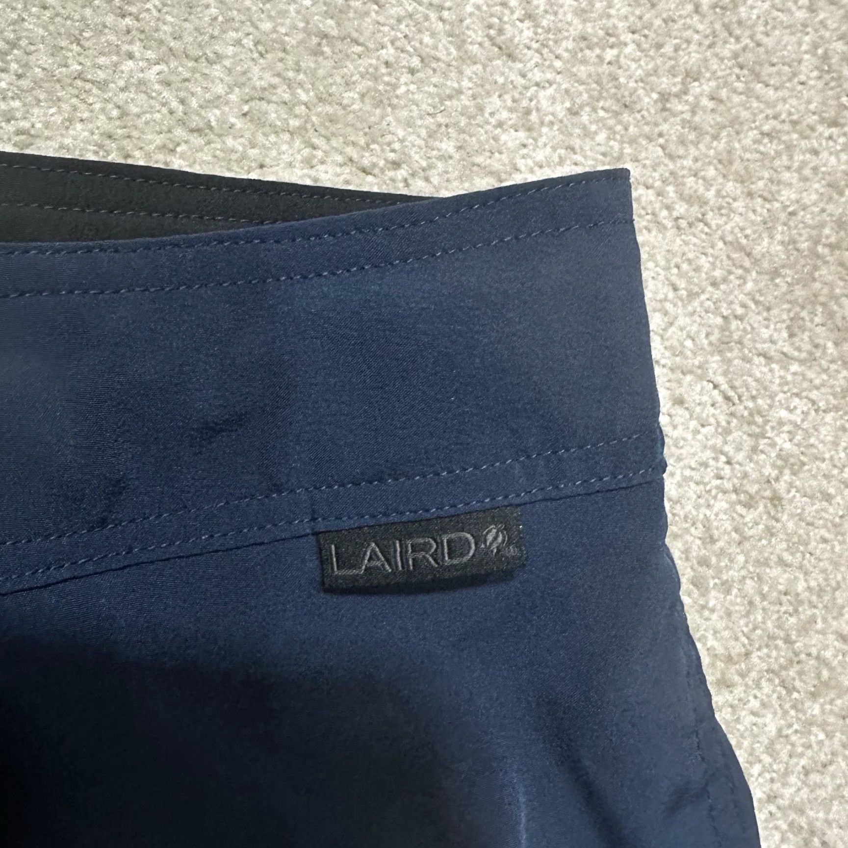 Vintage Laird Limited Edition Island Performance Board Shorts Mens 32 Blue Stretch Board Shorts Lifeguard Surfing Mens Regular XS? Wait. Size US 32 / EU 48 - 4 Thumbnail