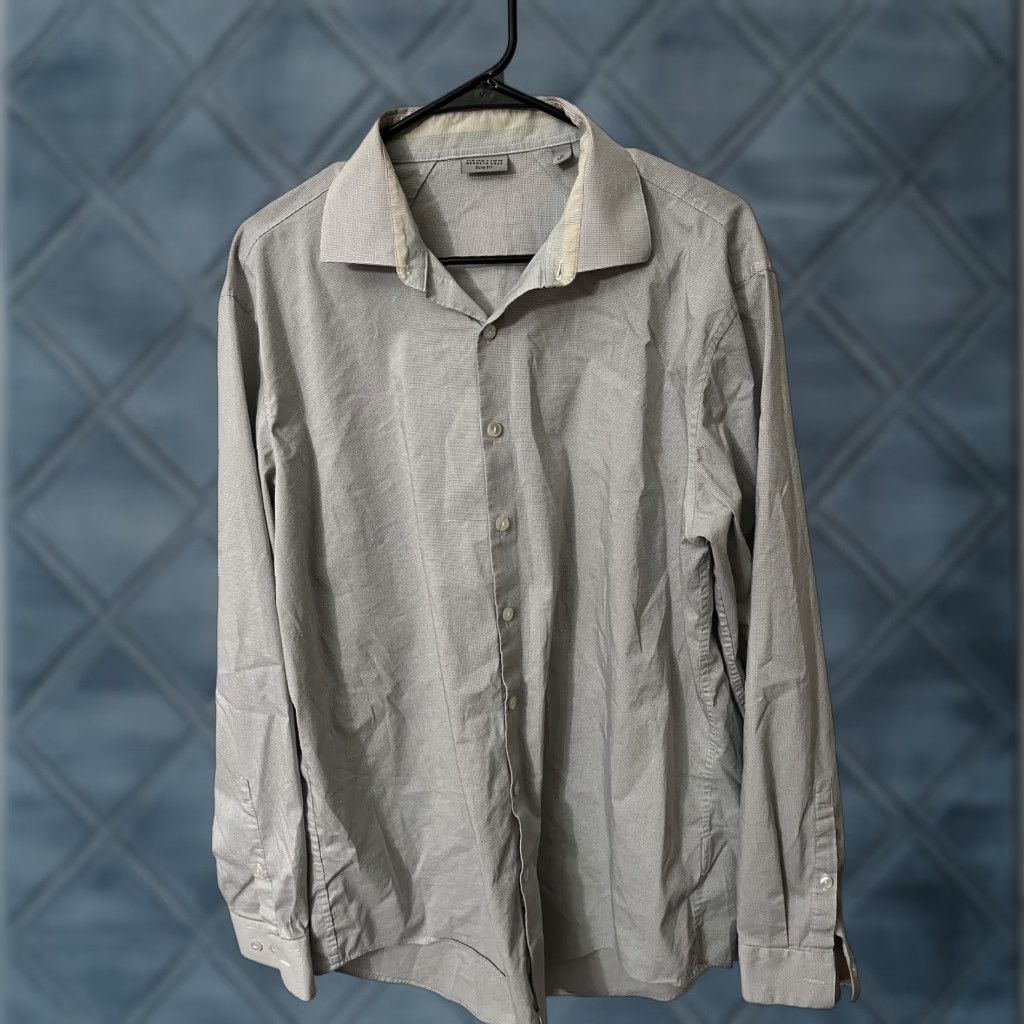 Kenneth Cole Kenneth Cole Shirt Mens 17 XL Multicolor Non Iron Slim Fit Button-Up Size US XL / EU 56 / 4 - 1 Thumbnail