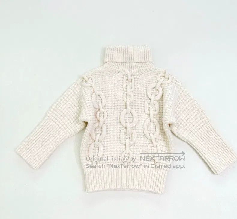 Hermes Hermes Embossed pig nose white pullover knitwear Size XS / US 0-2 / IT 36-38 - 2 Thumbnail