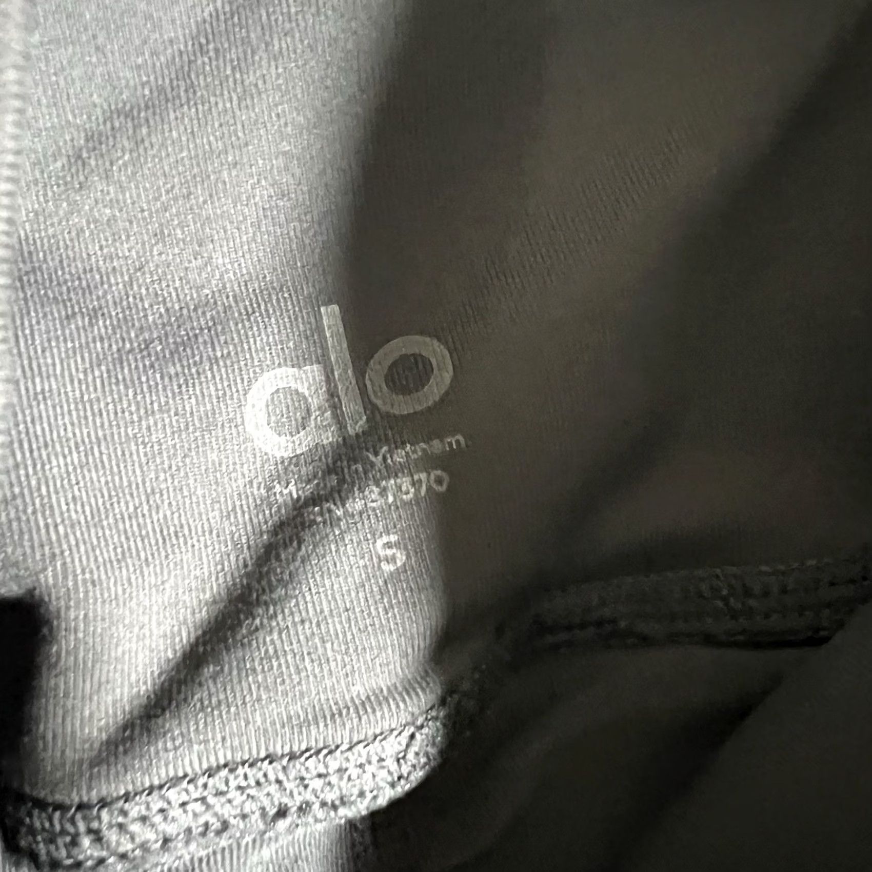 Alo ALO Yoga Leggings Woman S Gray Ribbed High Waist Athletic Activewear Size 28" / US 6 / IT 42 - 6 Thumbnail