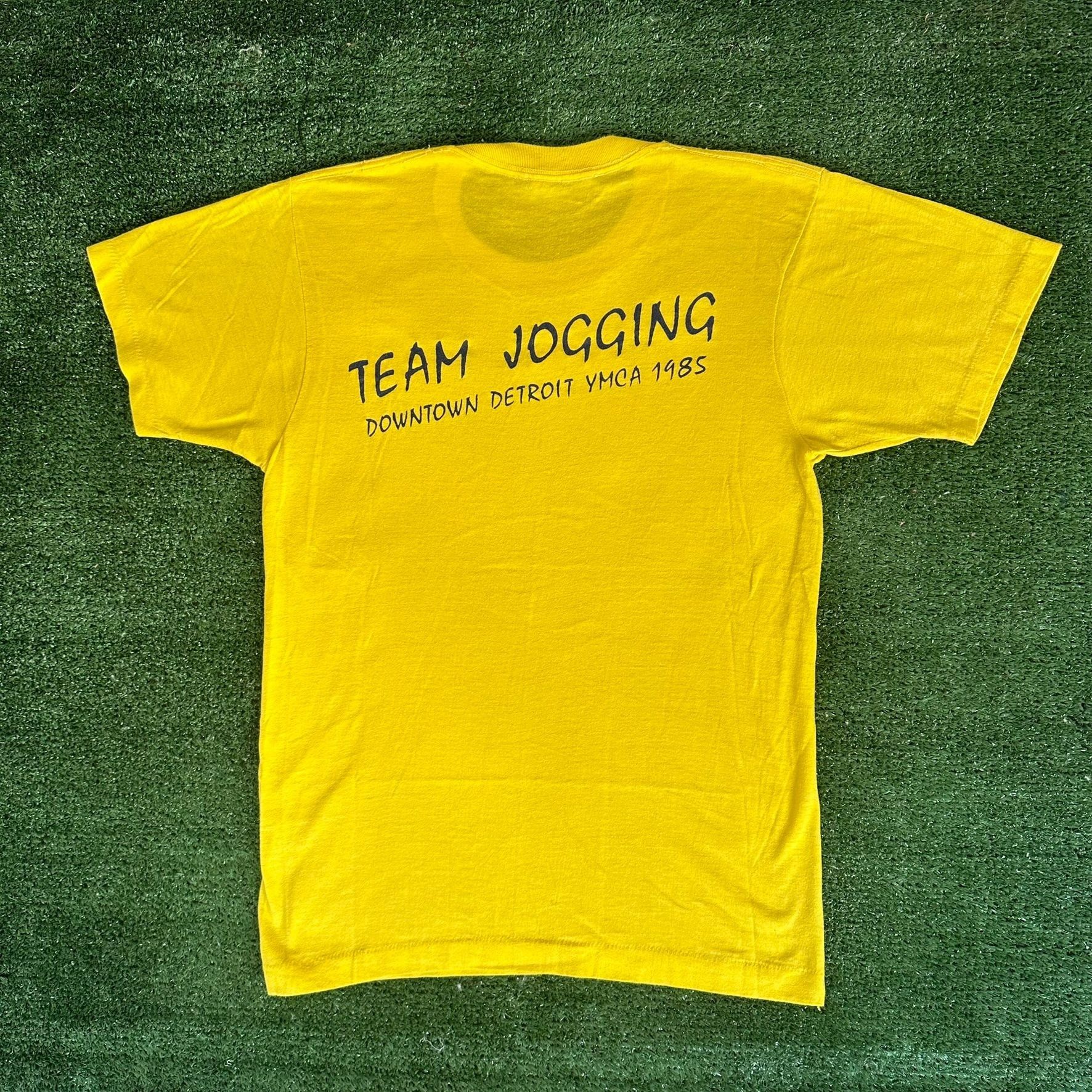 Vintage Vintage 80s Detroit YMCA Team Jogging T-Shirt Single Stitch Size US S / EU 44-46 / 1 - 1 Thumbnail