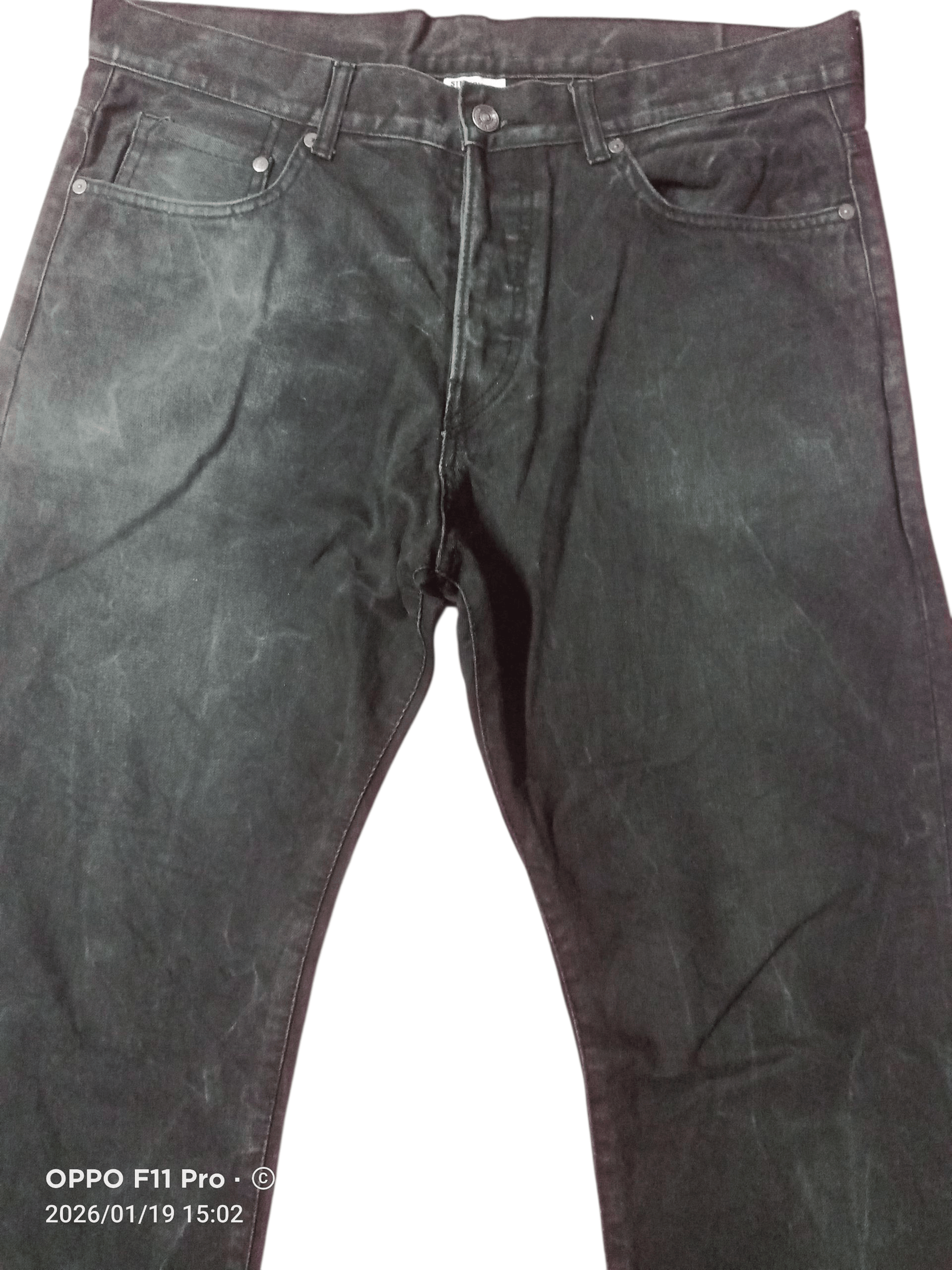 H&M H&M SuperBlack Men Straight Cut Denim 🌟 Size US 36 / EU 52 - 3 Thumbnail
