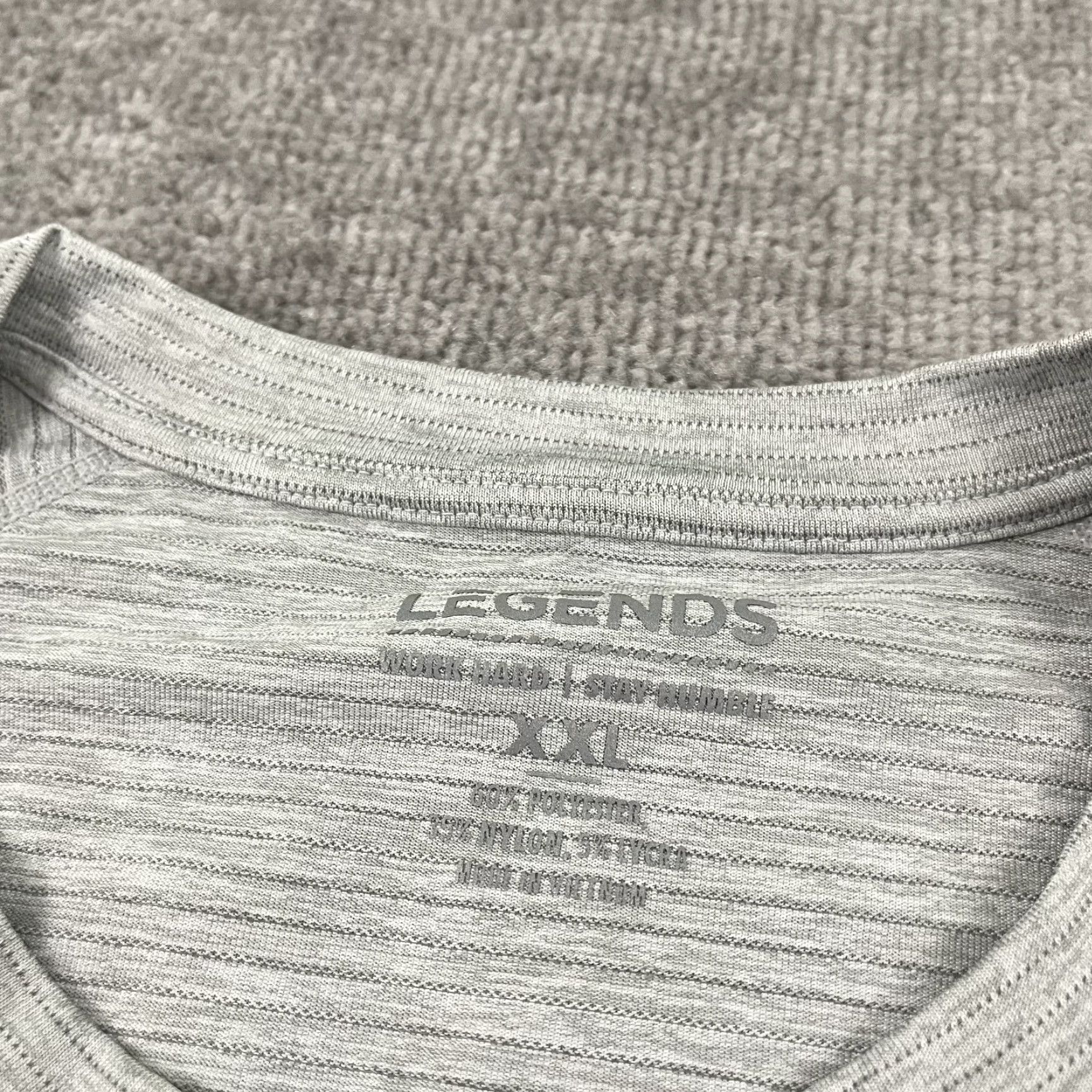 Vintage VINTAGE Legends Men’s T-Shirt 2XL Gray Athletic Workout Gym Casual Short Sleeve Activewear Size US XXL / EU 58 / 5 - 5 Thumbnail