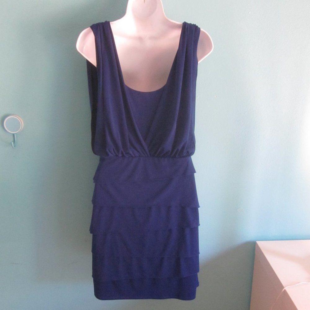 Laundry by Shelli Segal Laundry Shelli Segal Size 4 Blue Tank Dress Size S / US 4 / IT 40 - 6 Thumbnail